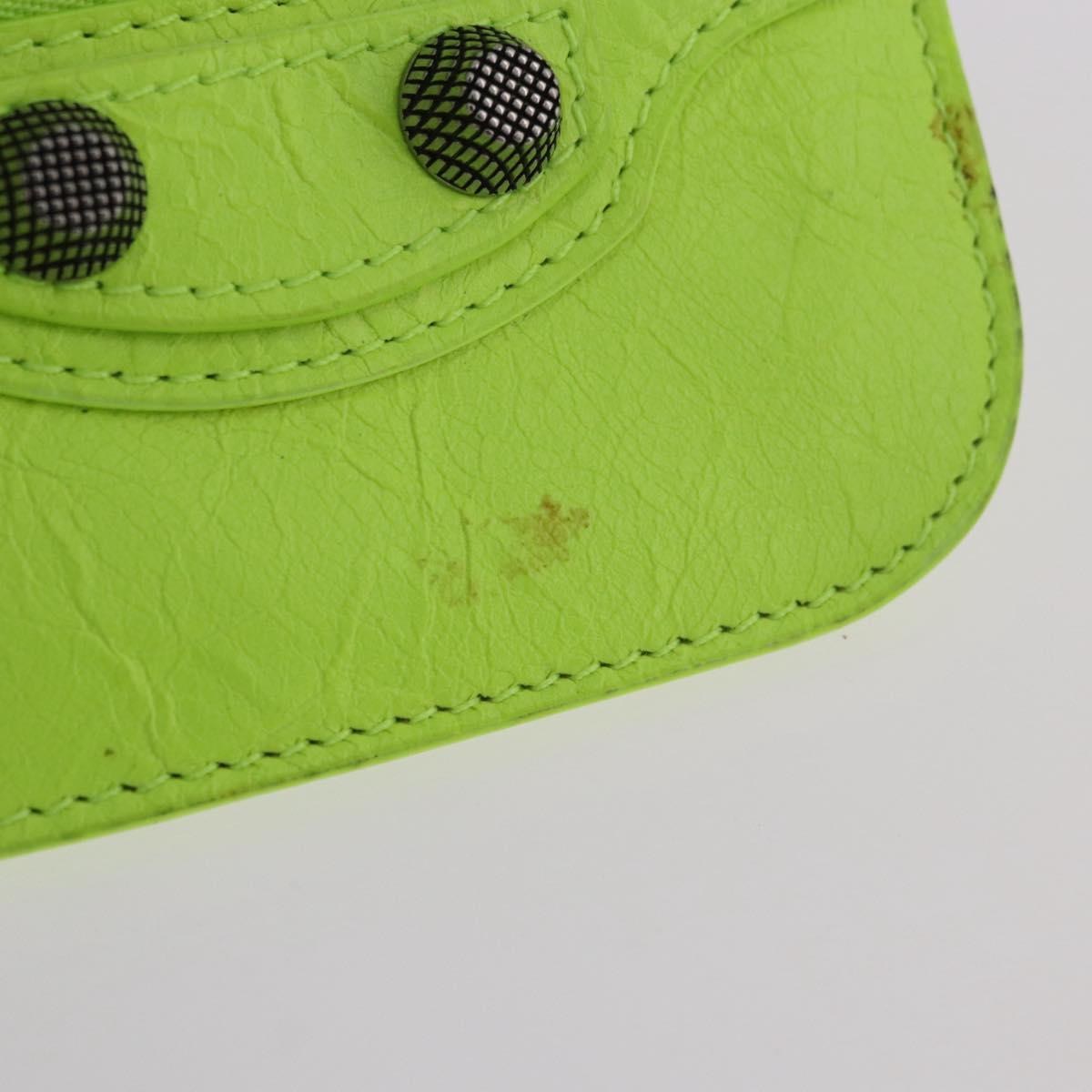 BALENCIAGA Le Cagole Shoulder Bag Leather Green 719065 Auth 185357SAM