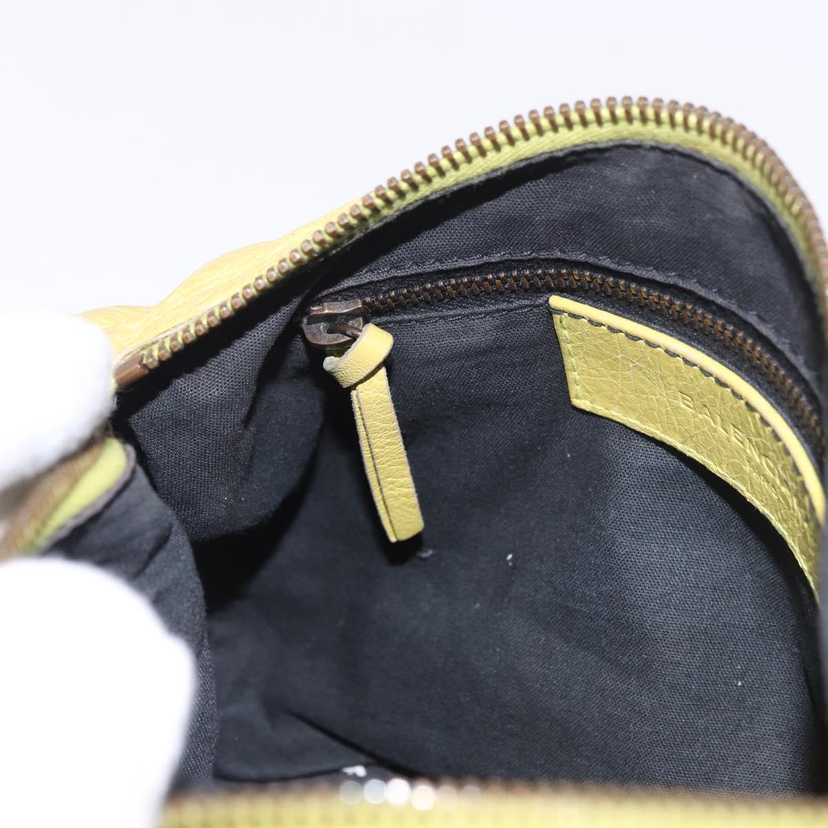 BALENCIAGA Mini Twiggy Hand Bag Leather 2way Yellow 327103 Auth 185360V