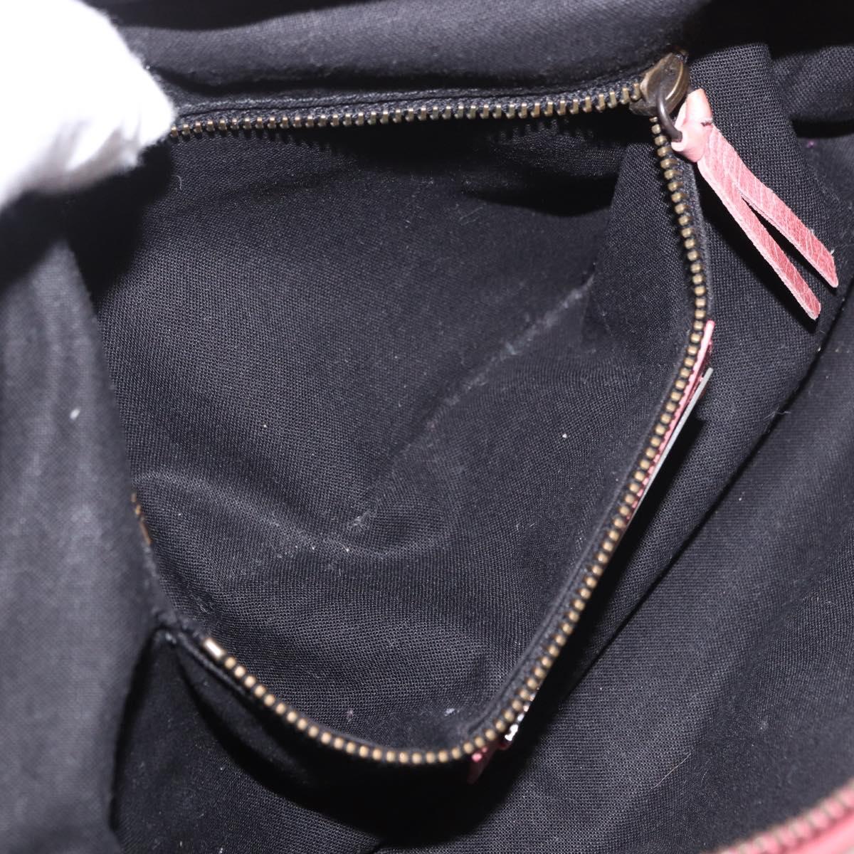 BALENCIAGA The First Hand Bag Leather 2way Pink 103208 Auth 185362V