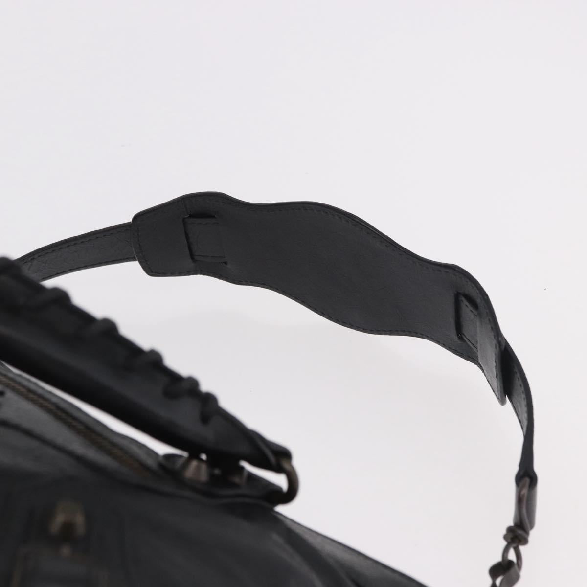 BALENCIAGA The First Hand Bag Leather 2way Black 103208 Auth 185399SAM