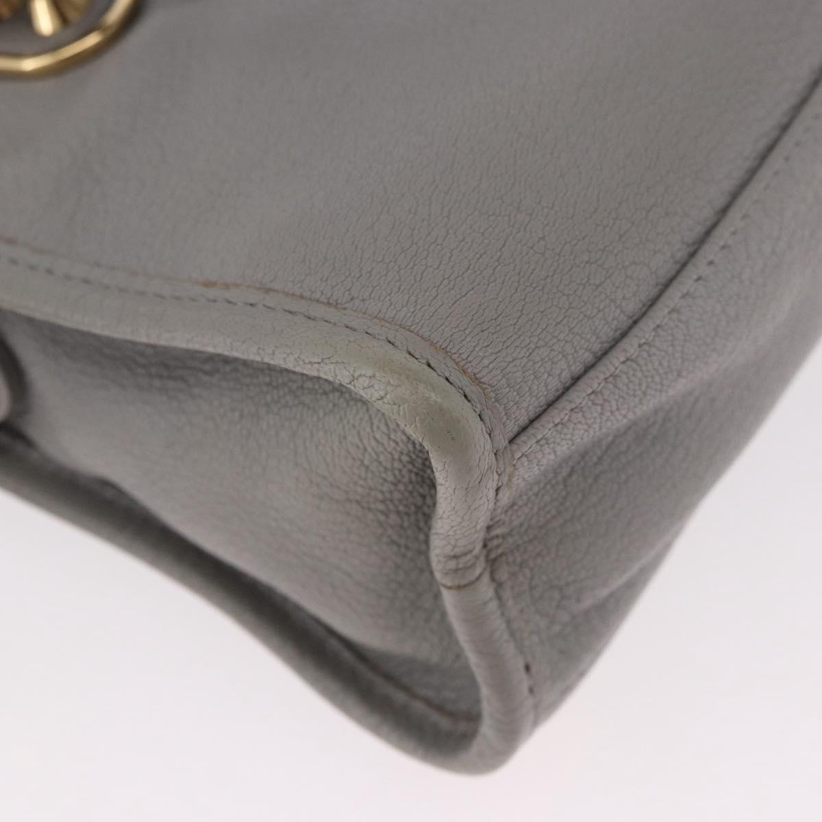 BALENCIAGA Classic Metallic Edge Mini City 2way Gray 390160 Auth 185404SAM