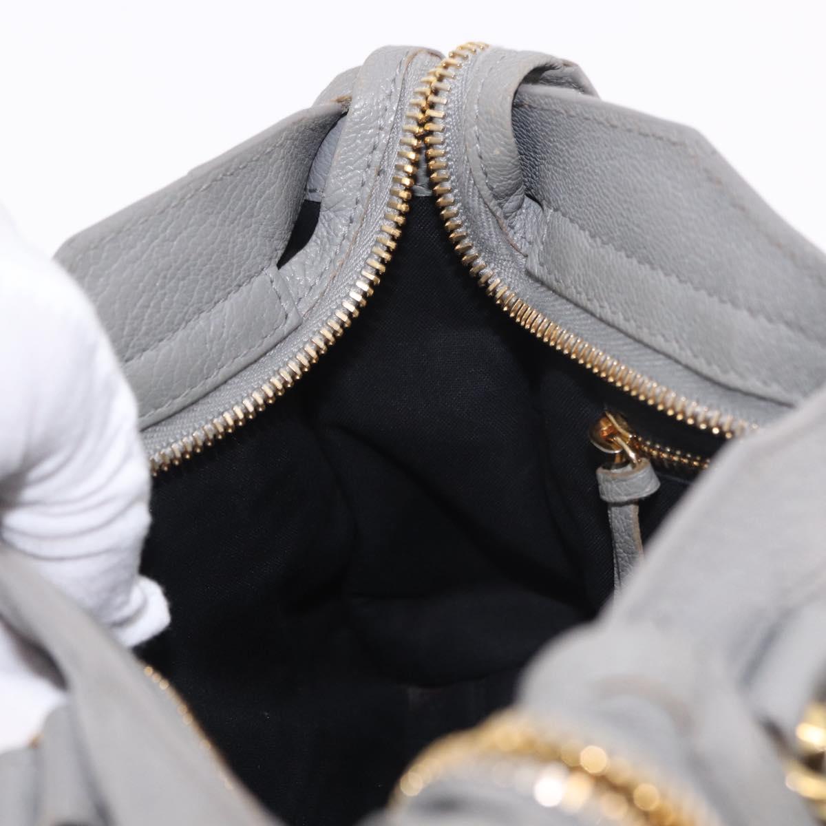 BALENCIAGA Classic Metallic Edge Mini City 2way Gray 390160 Auth 185404SAM