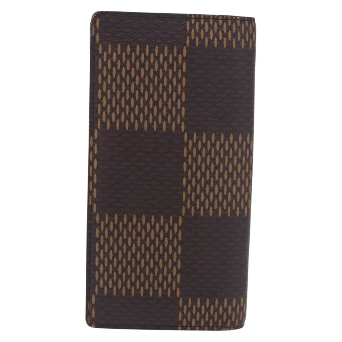 LOUIS VUITTON Damier Ebene Giant LV × NIGO Portefeuille Braza Auth 185414SAV