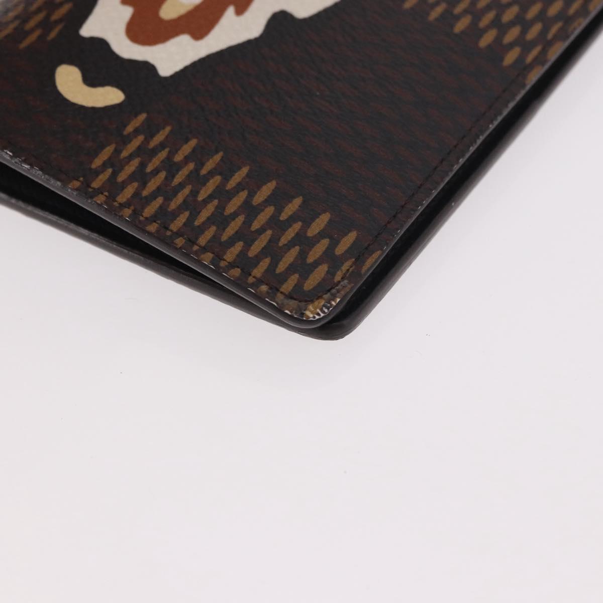 LOUIS VUITTON Damier Ebene Giant LV × NIGO Portefeuille Braza Auth 185414SAV