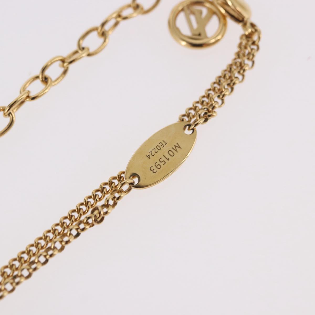 LOUIS VUITTON LV Padlock Necklace metal Gold M01593 LV Auth 185417SAM