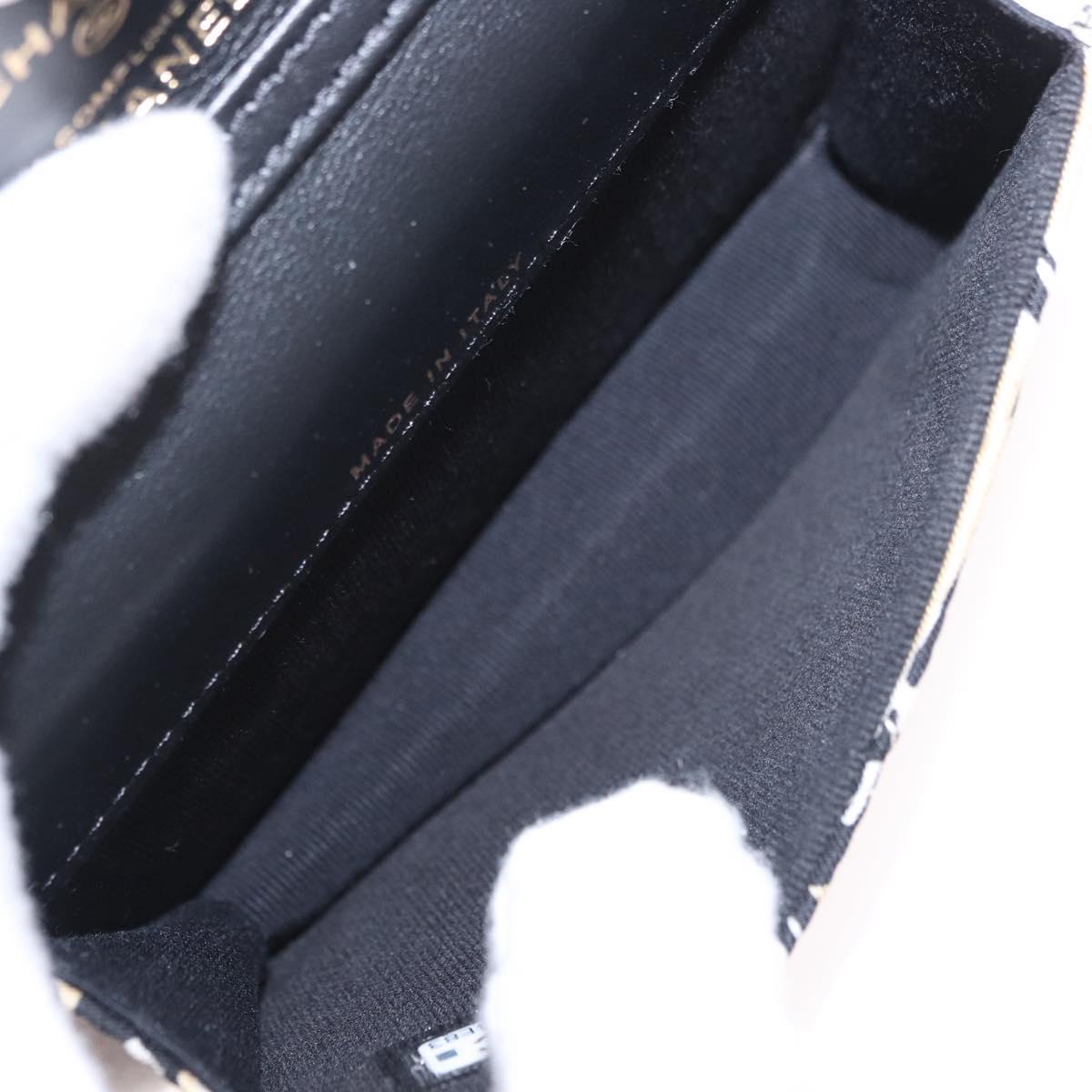 CHANEL Chain Shoulder Pouch Mini Matelasse 12 Satin Beige Gold CC Auth 185440M