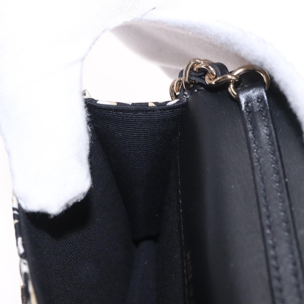 CHANEL Chain Shoulder Pouch Mini Matelasse 12 Satin Beige Gold CC Auth 185440M
