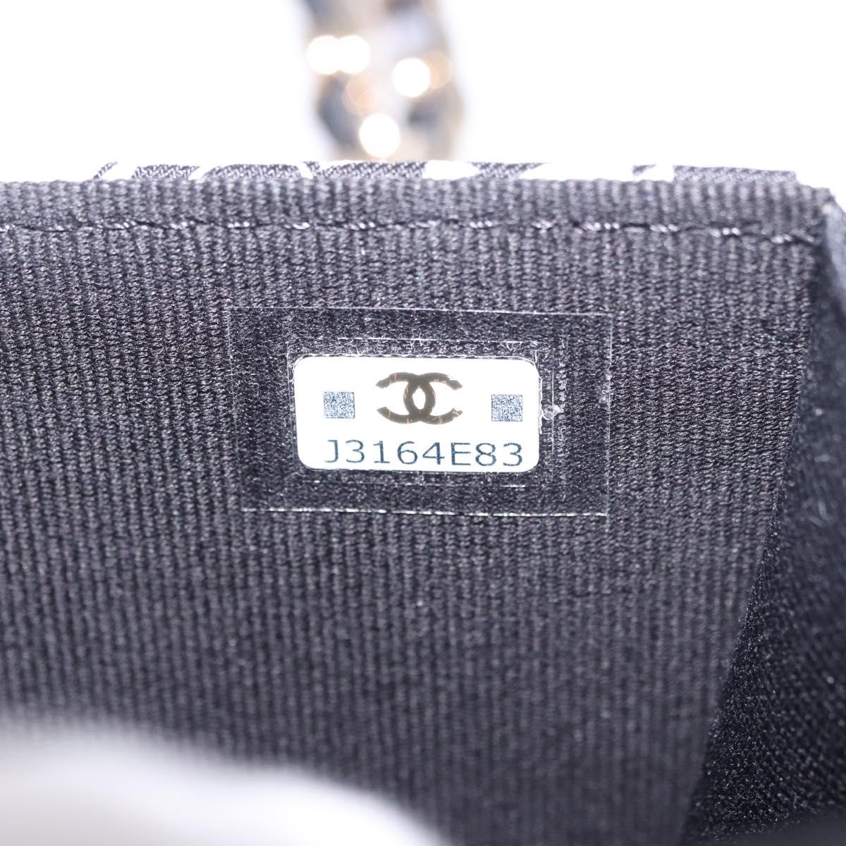 CHANEL Chain Shoulder Pouch Mini Matelasse 12 Satin Beige Gold CC Auth 185440M