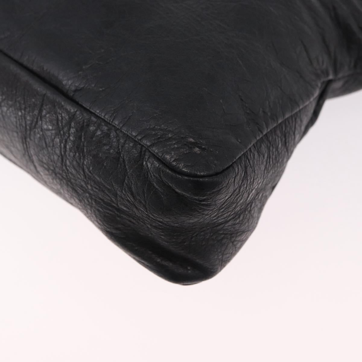 BALENCIAGA The First Hand Bag Leather 2way Black 103208 Auth 185447M