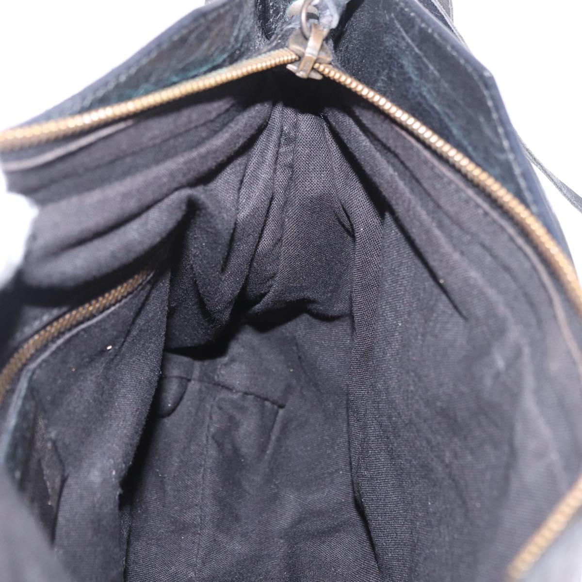 BALENCIAGA The First Hand Bag Leather 2way Black 103208 Auth 185447M