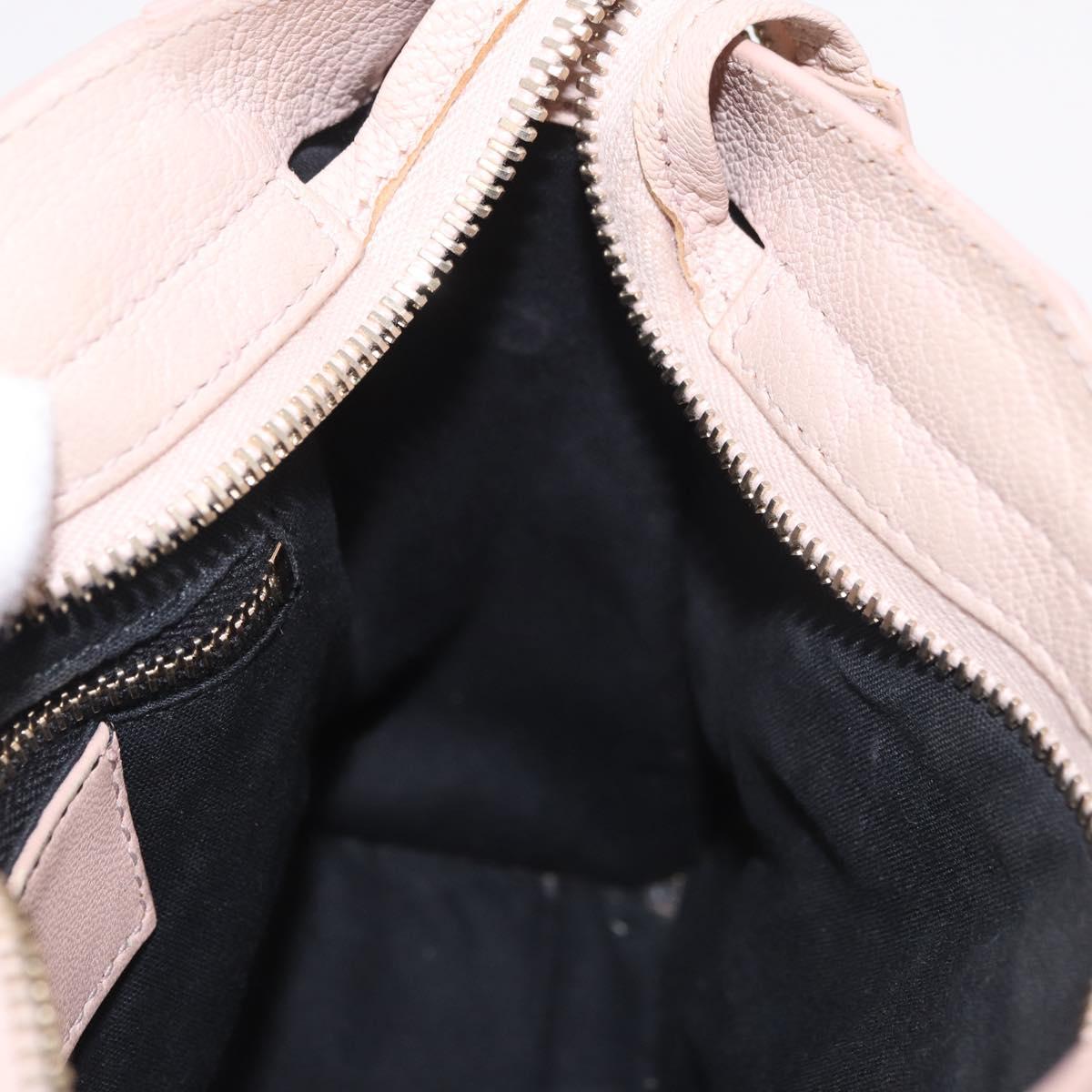BALENCIAGA Classic Metallic Edge Mini City Bag Leather 2way Pink Auth 185449V