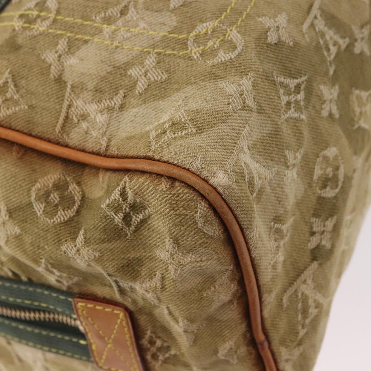 LOUIS VUITTON Monogram Fragrance Jasmine Hand Bag Khaki M95772 LV Auth 185452SAV