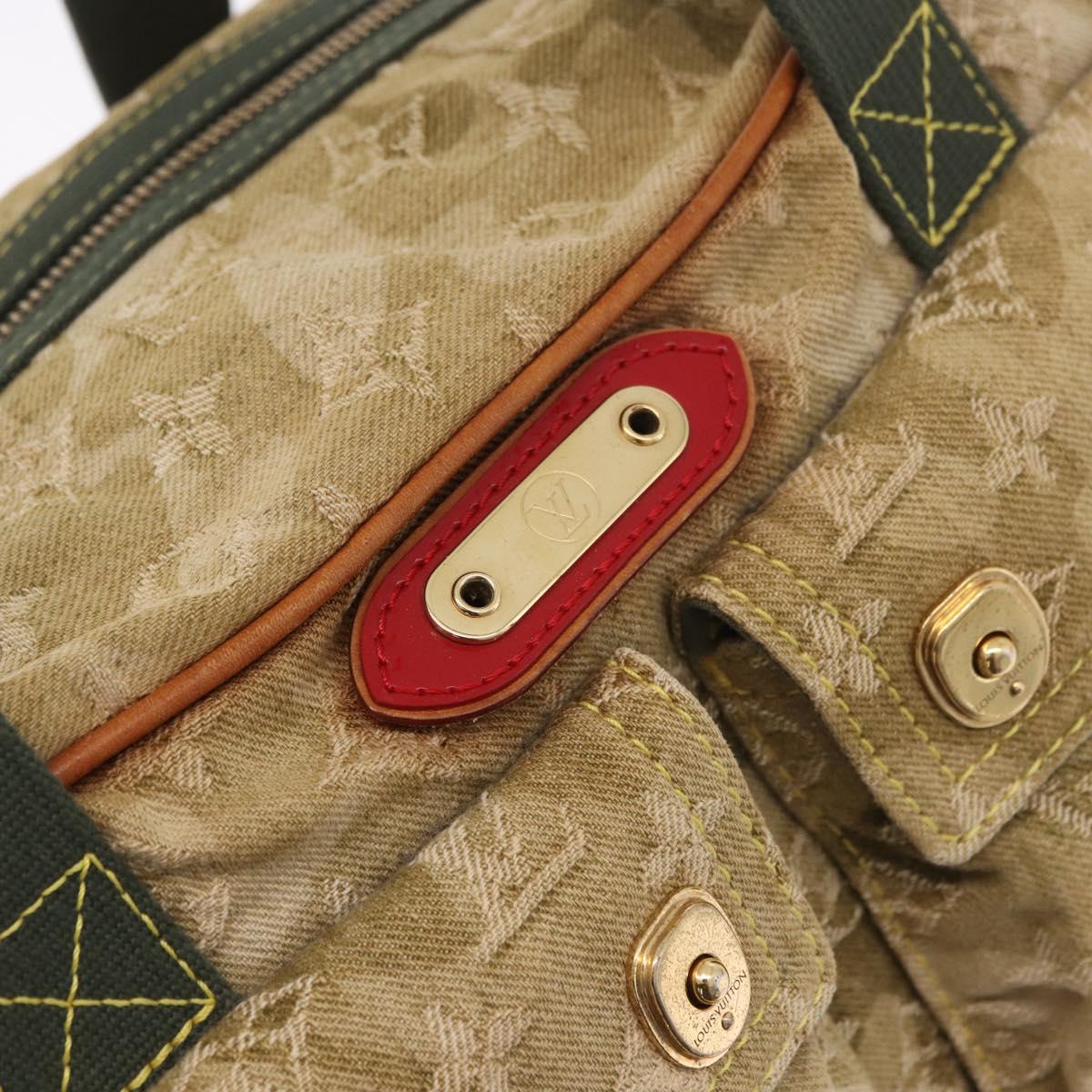 LOUIS VUITTON Monogram Fragrance Jasmine Hand Bag Khaki M95772 LV Auth 185452SAV