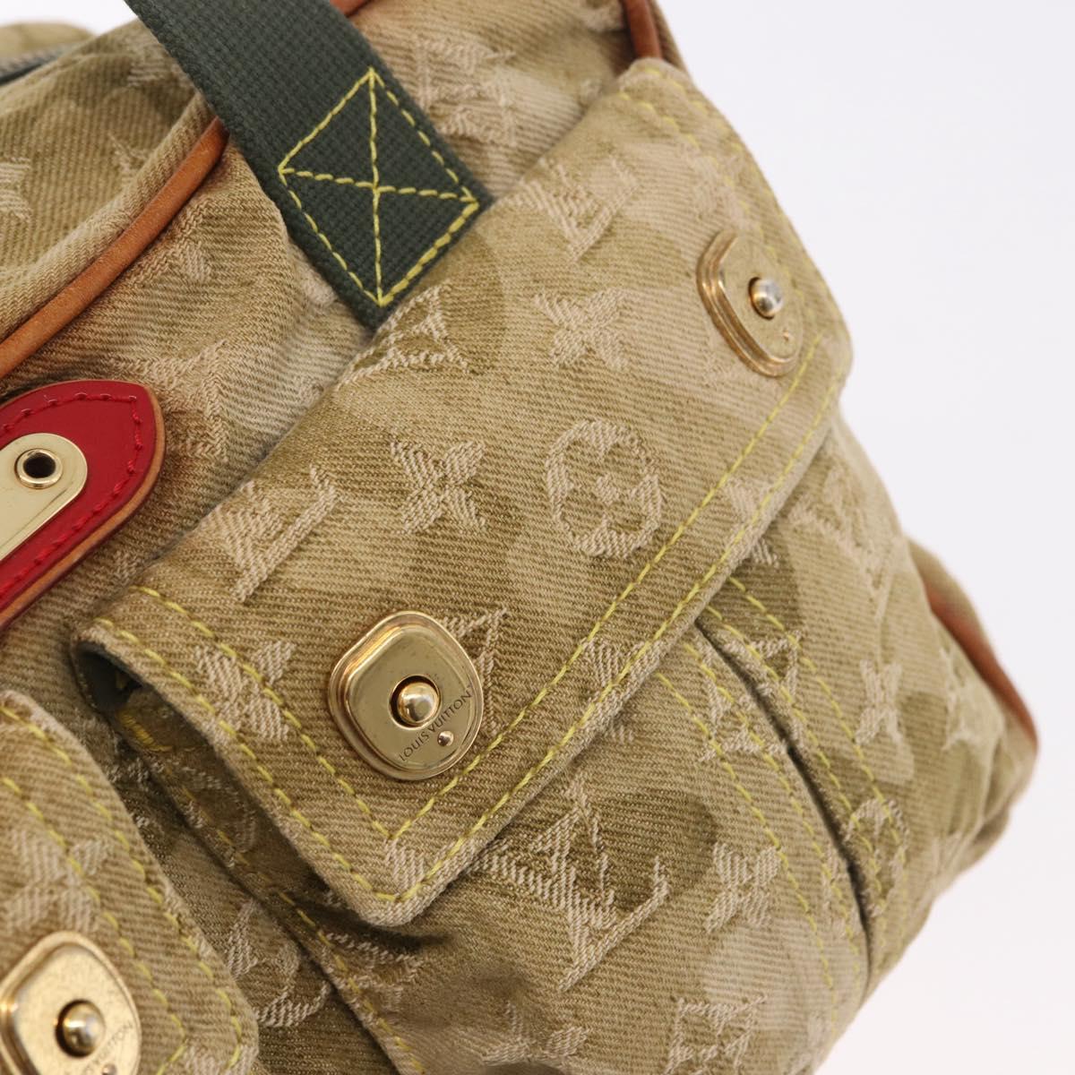 LOUIS VUITTON Monogram Fragrance Jasmine Hand Bag Khaki M95772 LV Auth 185452SAV