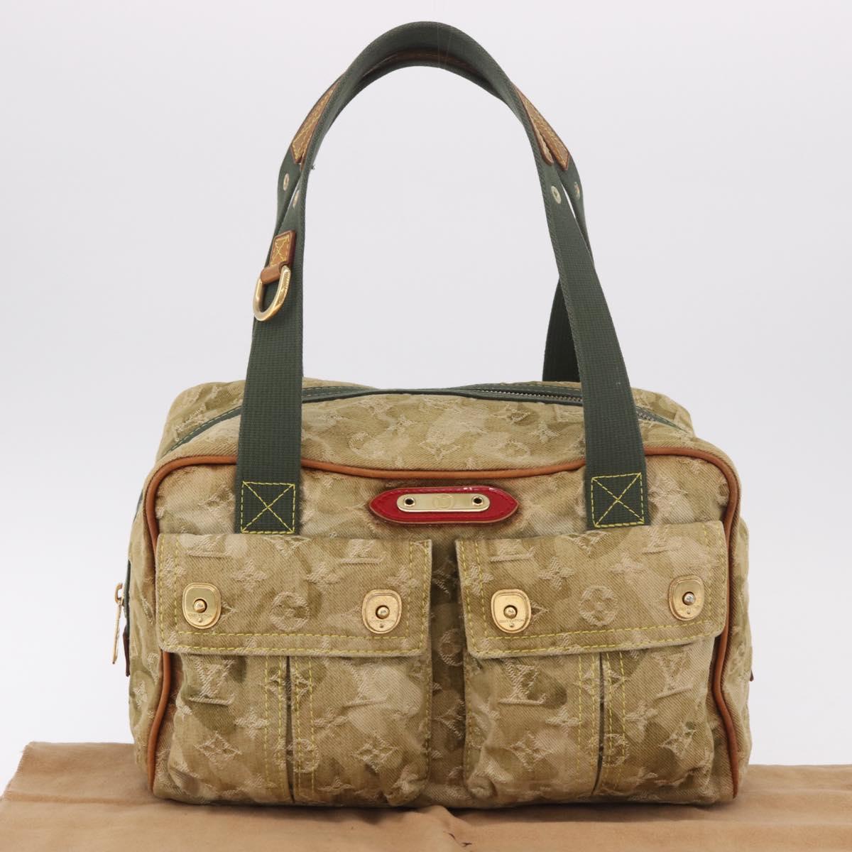 LOUIS VUITTON Monogram Fragrance Jasmine Hand Bag Khaki M95772 LV Auth 185452SAV