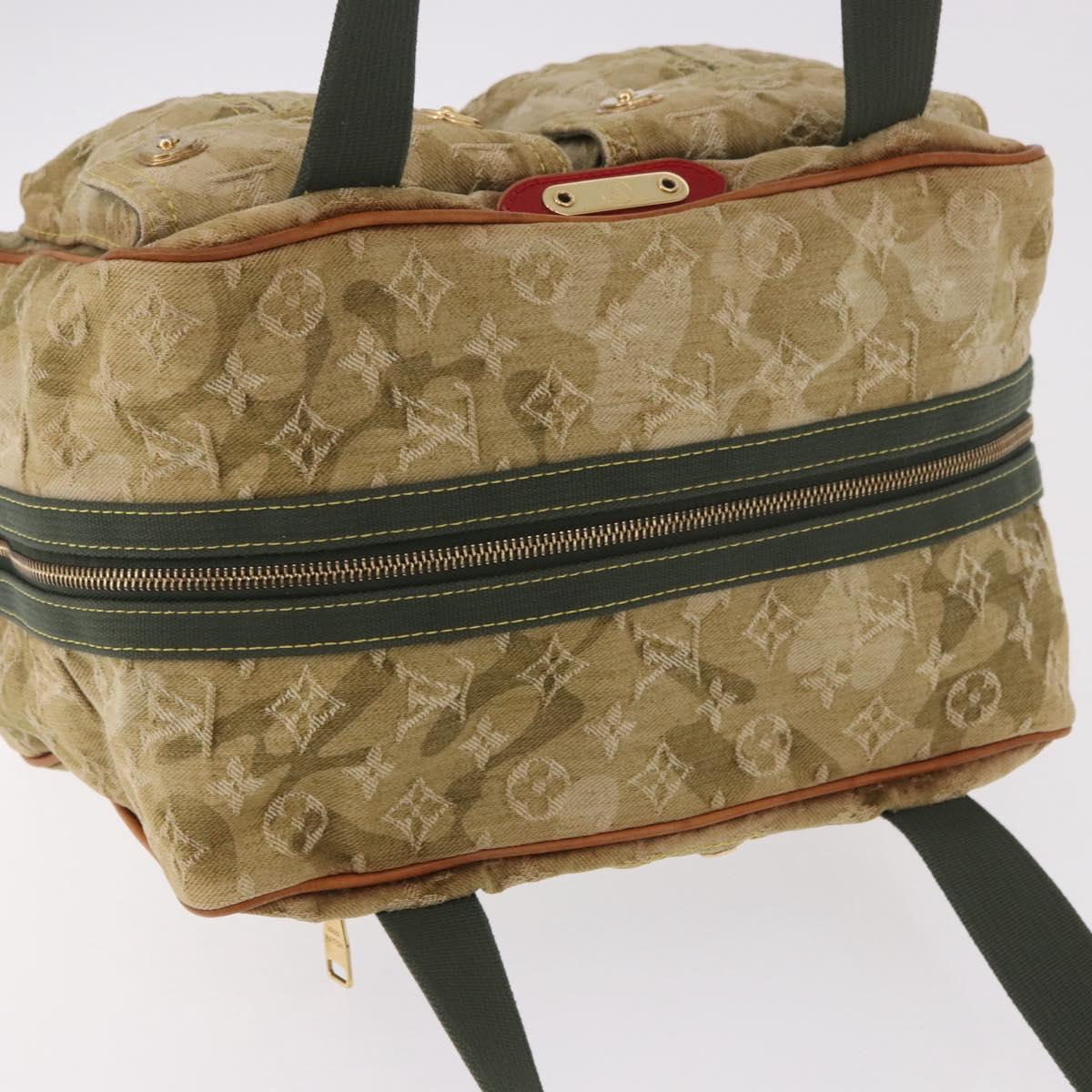 LOUIS VUITTON Monogram Fragrance Jasmine Hand Bag Khaki M95772 LV Auth 185452SAV