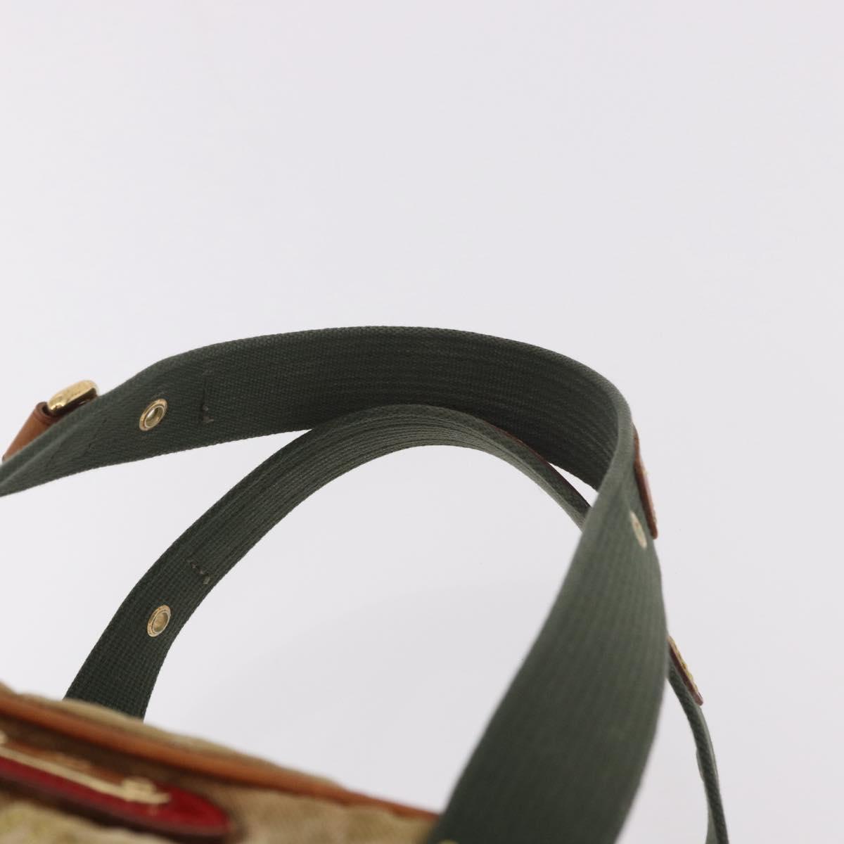 LOUIS VUITTON Monogram Fragrance Jasmine Hand Bag Khaki M95772 LV Auth 185452SAV