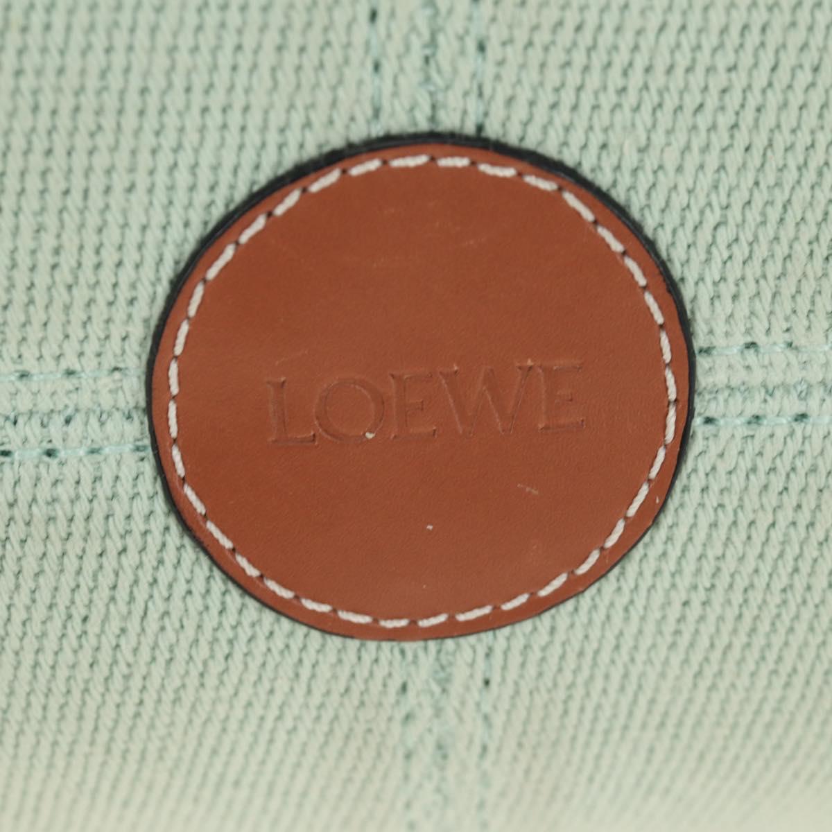 LOEWE Cushion Tote Bag Canvas Green Auth 185464V