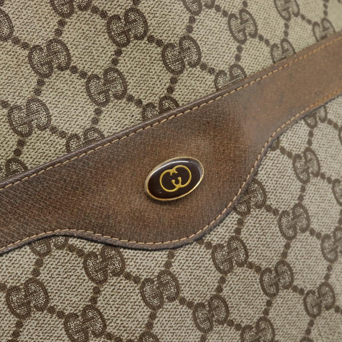 GUCCI GG Supreme Web Sherry Line Tote Bag PVC Beige 41 004 4465 Auth 185466