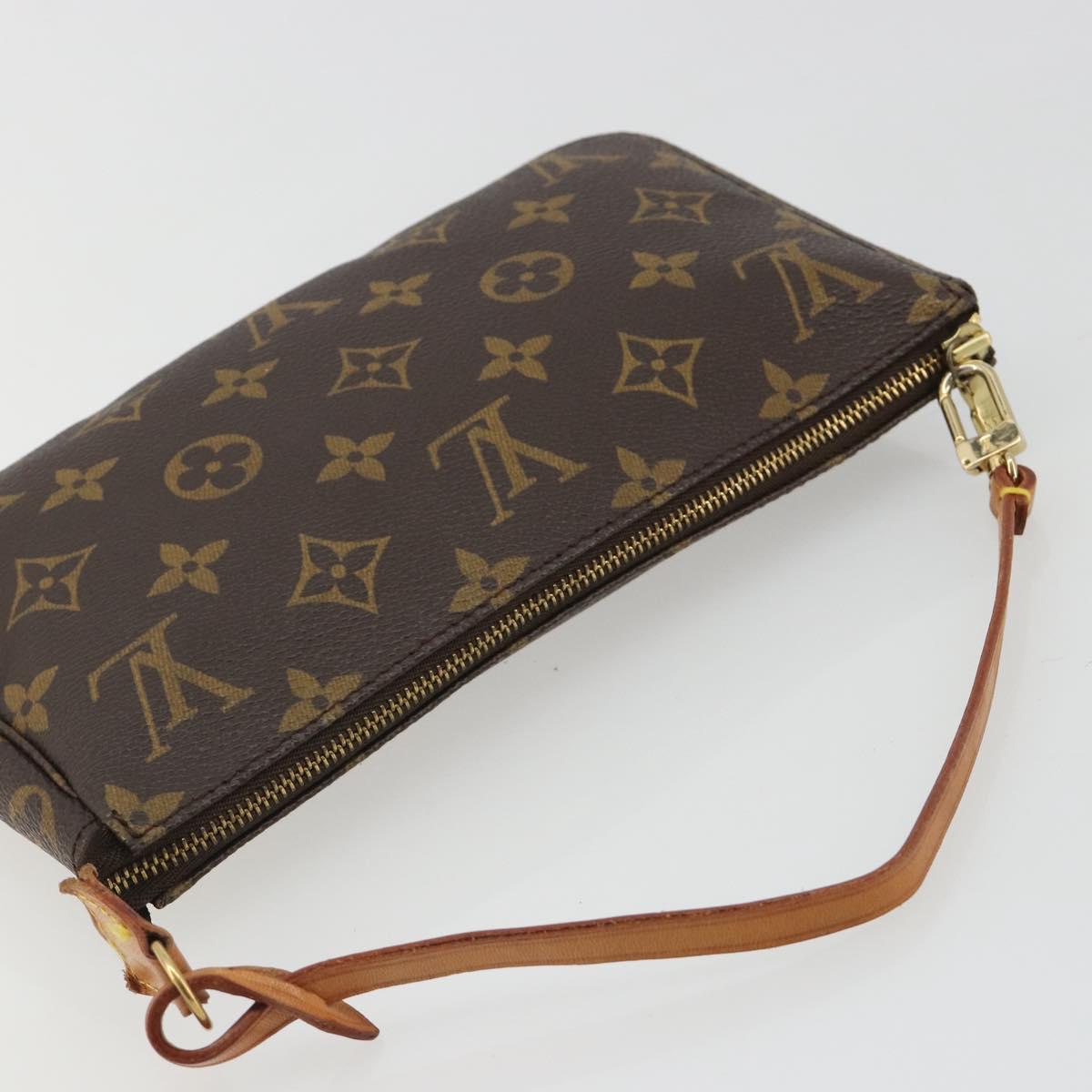 LOUIS VUITTON Monogram Pochette Accessoires Pouch M51980 LV Auth 185469A