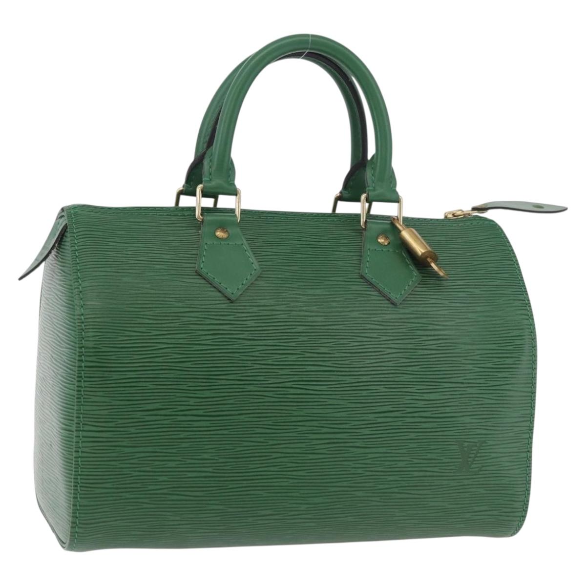 LOUIS VUITTON Epi Speedy 25 Hand Bag Borneo Green M43014 LV Auth 185470SAV