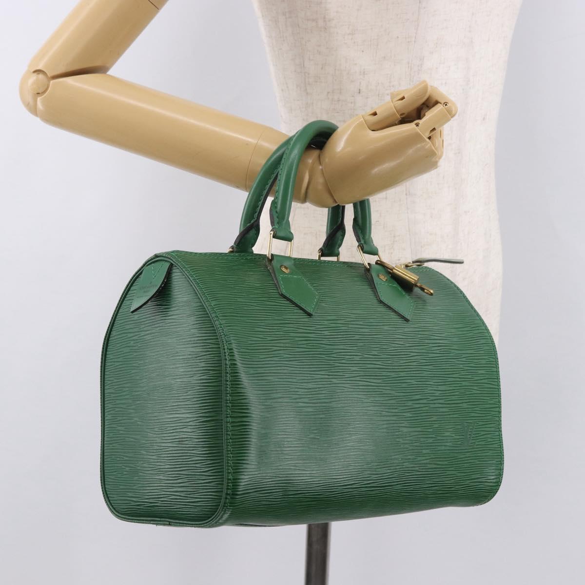 LOUIS VUITTON Epi Speedy 25 Hand Bag Borneo Green M43014 LV Auth 185470SAV