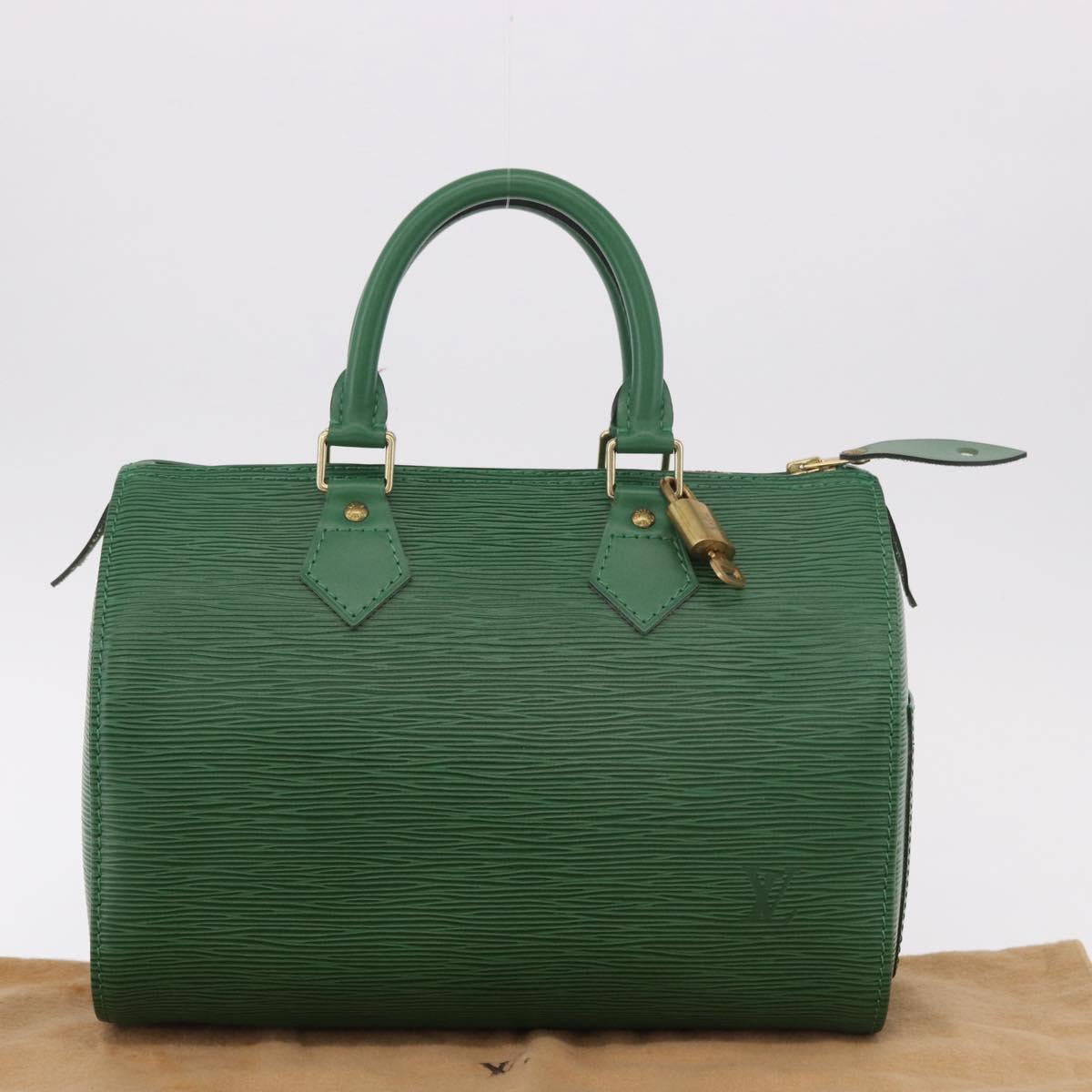 LOUIS VUITTON Epi Speedy 25 Hand Bag Borneo Green M43014 LV Auth 185470SAV
