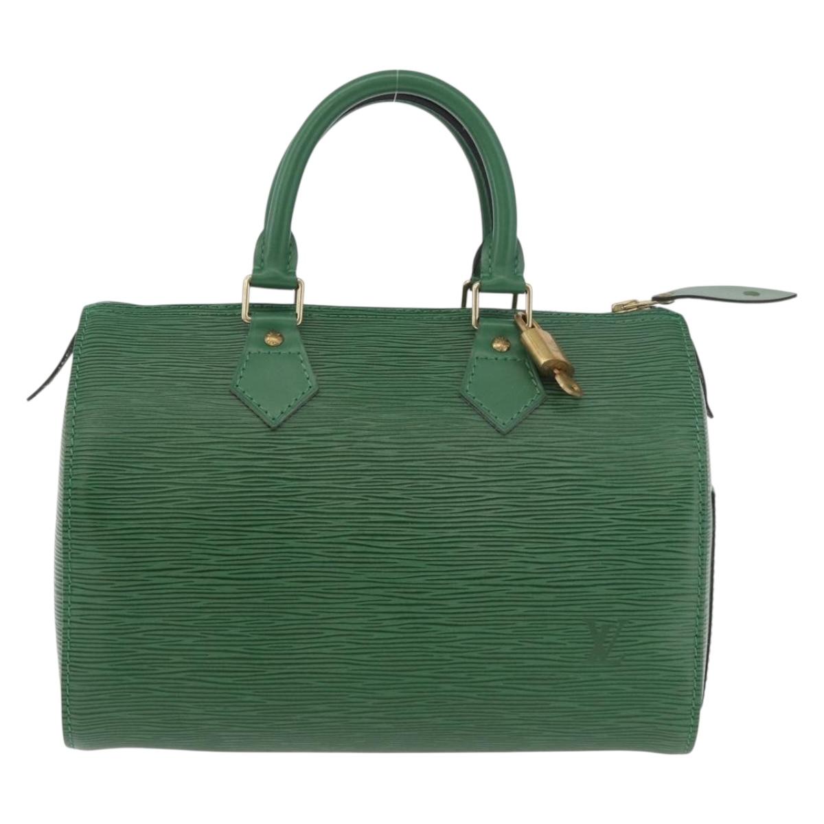 LOUIS VUITTON Epi Speedy 25 Hand Bag Borneo Green M43014 LV Auth 185470SAV