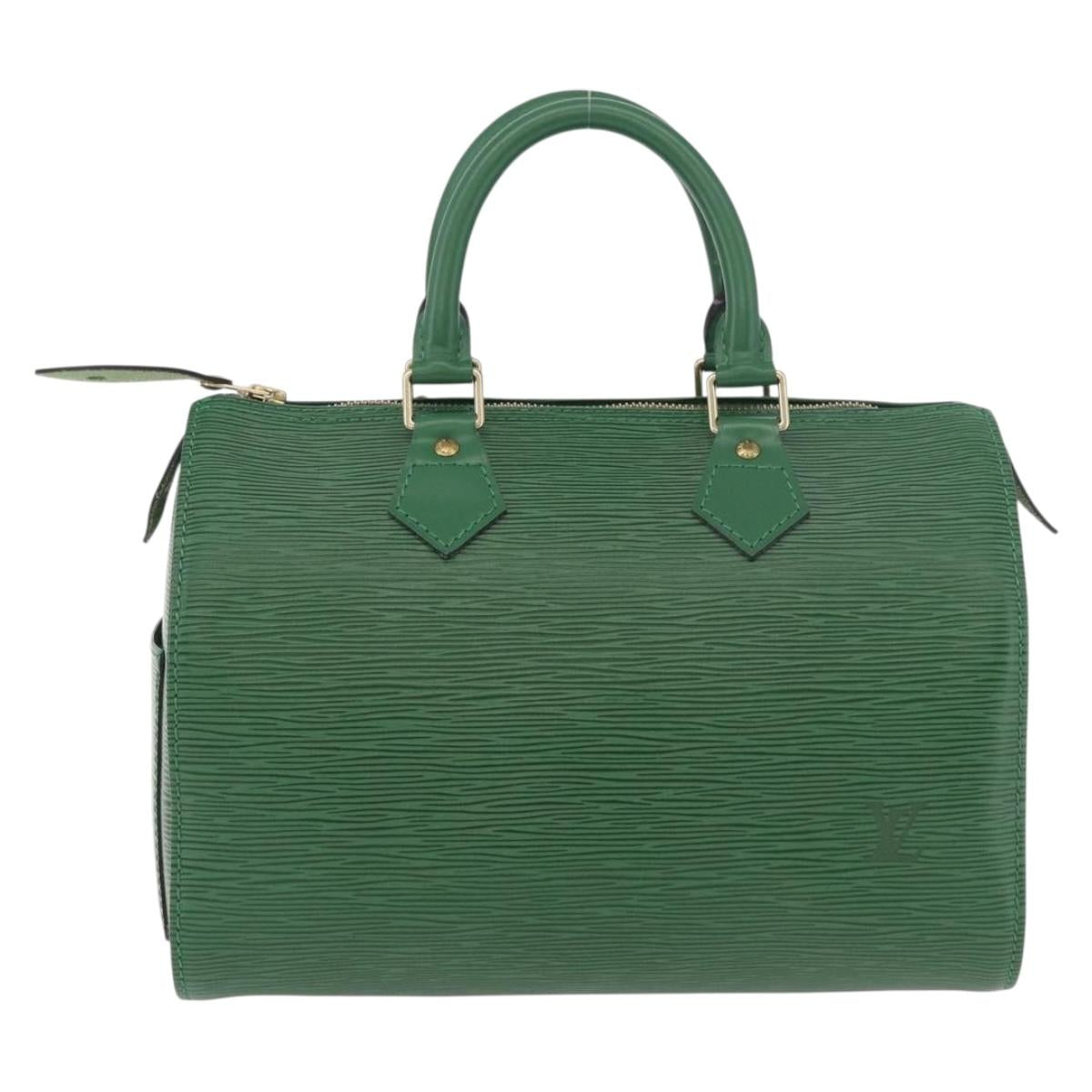 LOUIS VUITTON Epi Speedy 25 Hand Bag Borneo Green M43014 LV Auth 185470SAV