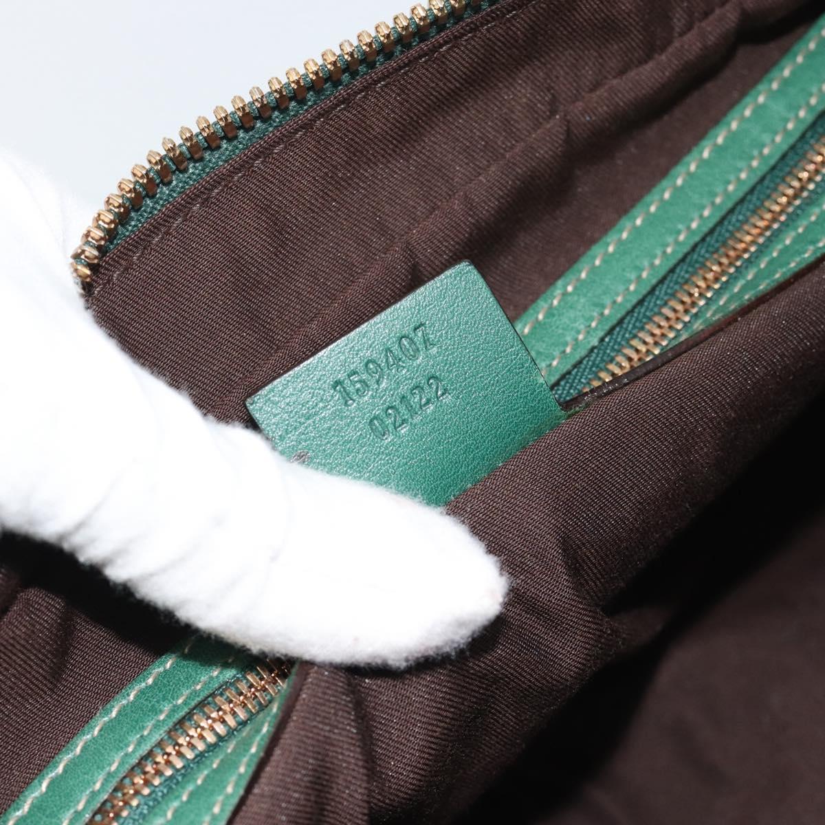GUCCI GG Canvas Guccissima Isetan's 120th Anniversary Green Auth 185474SAM