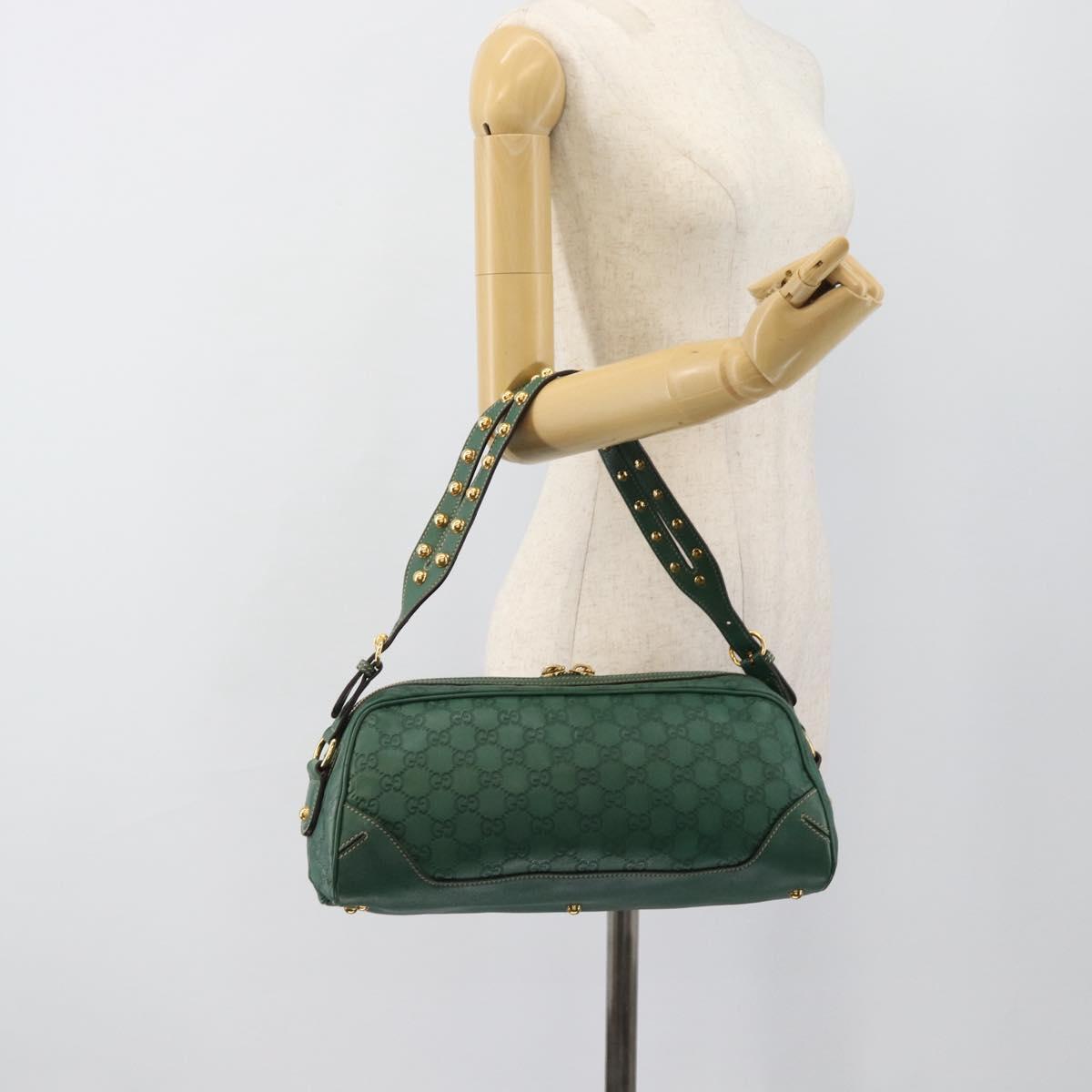 GUCCI GG Canvas Guccissima Isetan's 120th Anniversary Green Auth 185474SAM