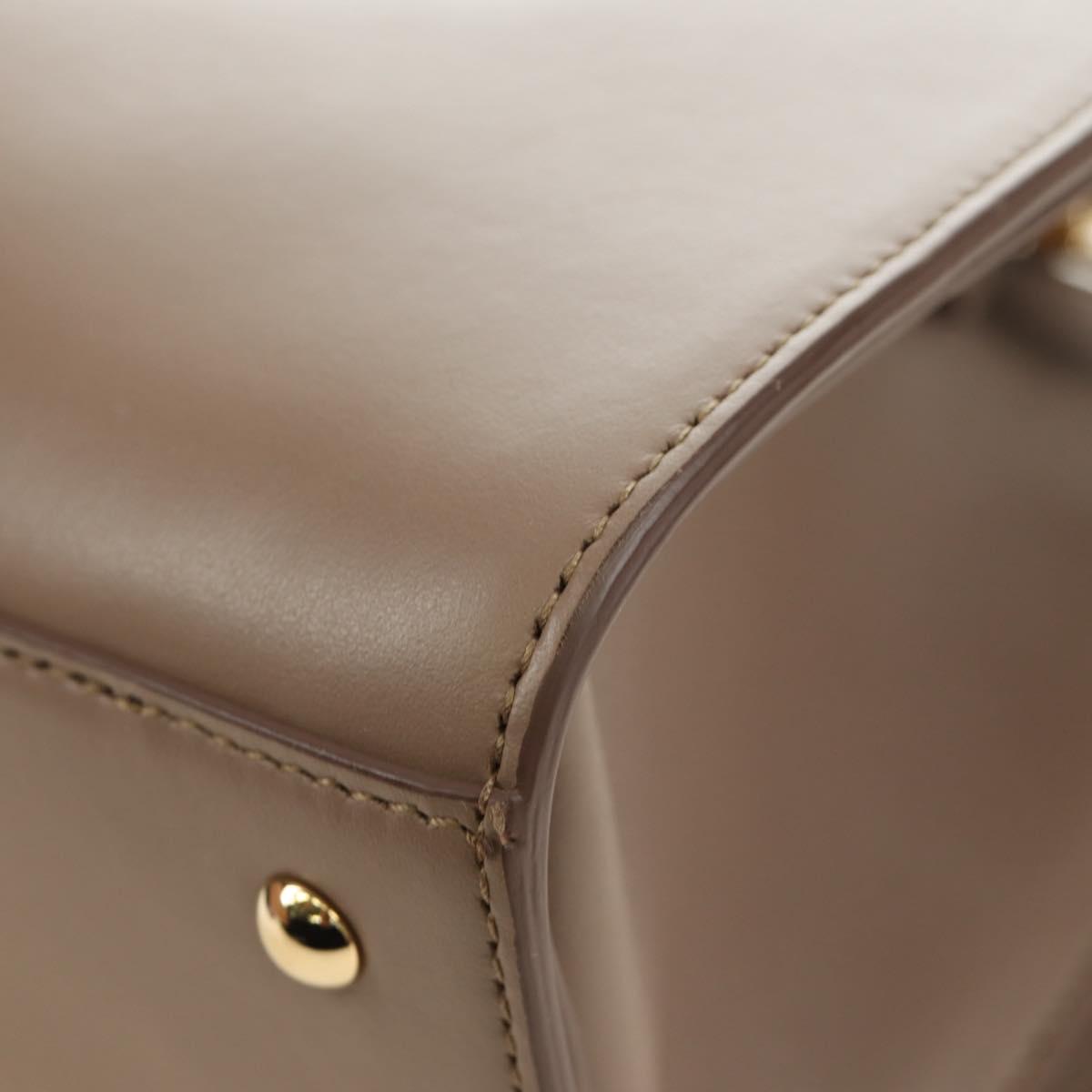 Salvatore Ferragamo Gancini Hand Bag Leather 2way Auth 185475V