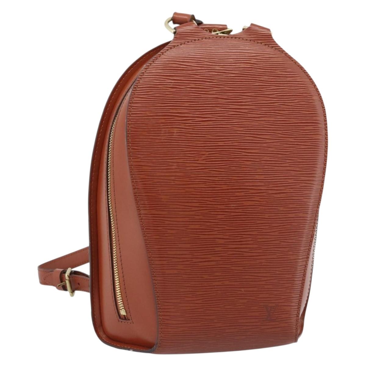 LOUIS VUITTON Epi Mabillon Backpack Brown M52233 LV Auth 185479