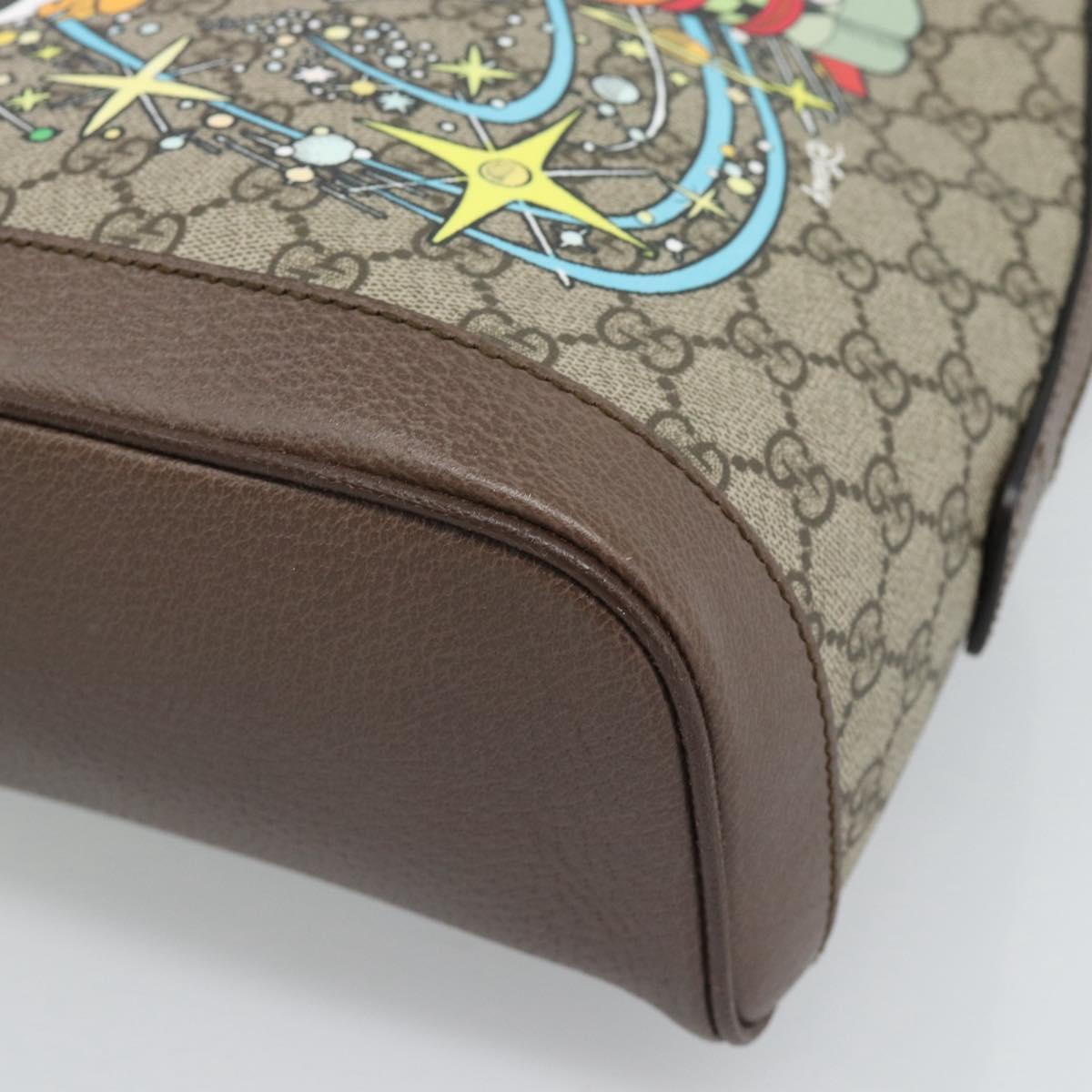 GUCCI GUCCI x Disney GG Supreme Backpack PVC Beige 552884 Auth 185480M
