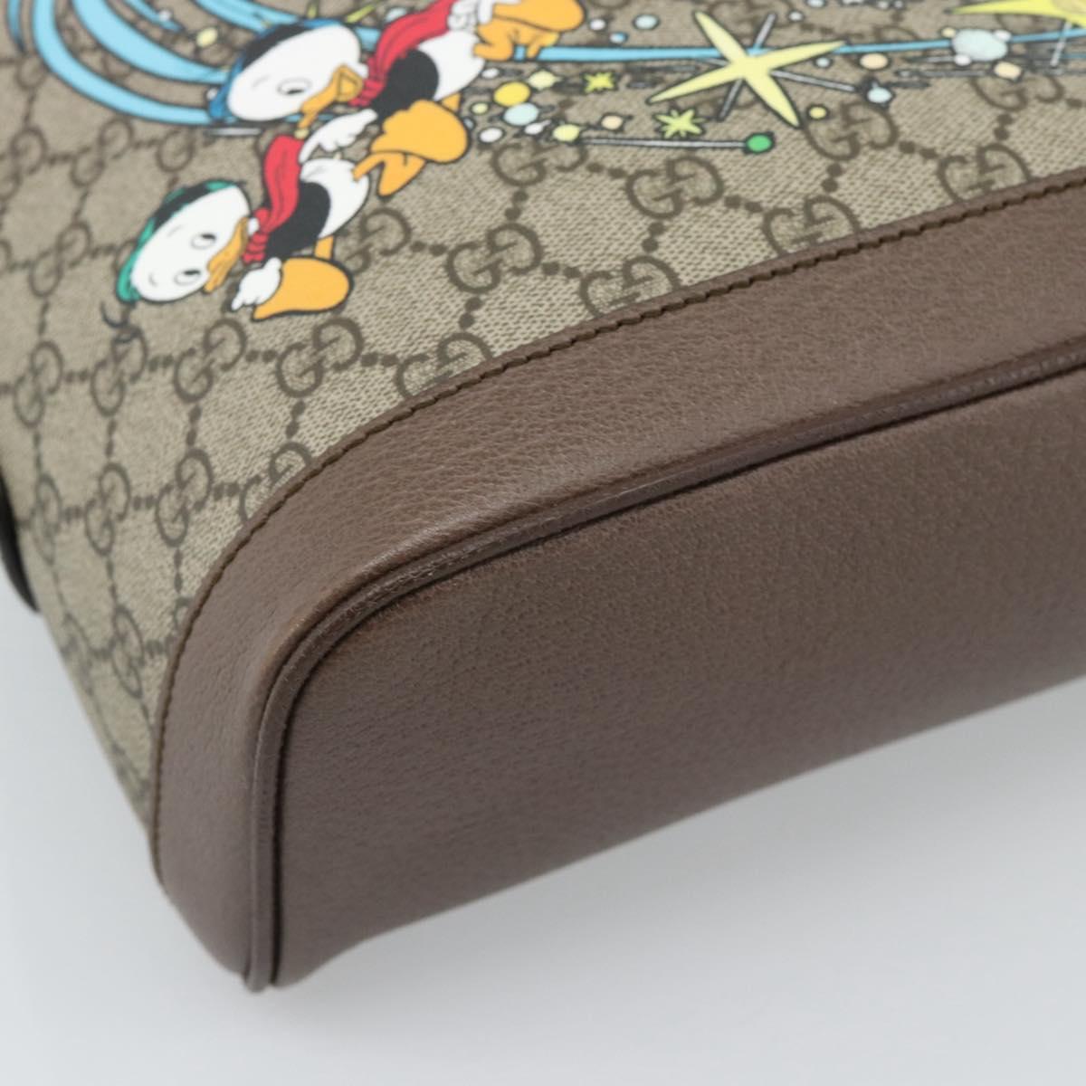 GUCCI GUCCI x Disney GG Supreme Backpack PVC Beige 552884 Auth 185480M
