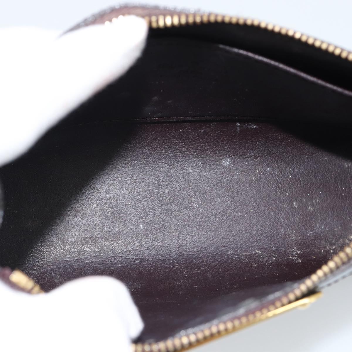 LOUIS VUITTON Monogram Vernis Trousse Cosmetics Amarante M93564 LV Auth 185484