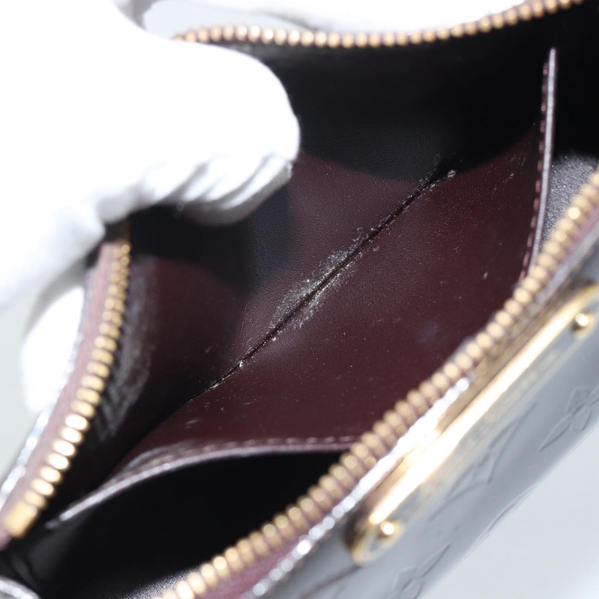 LOUIS VUITTON Monogram Vernis Trousse Cosmetics Amarante M93564 LV Auth 185484