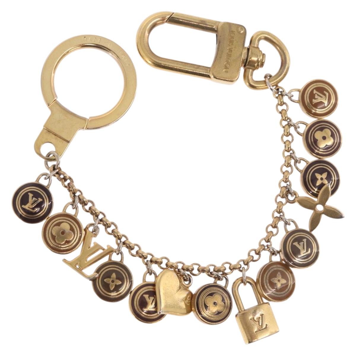 LOUIS VUITTON Porte Cles Chainne Pastille Key Holder metal M65386 LV Auth 185485