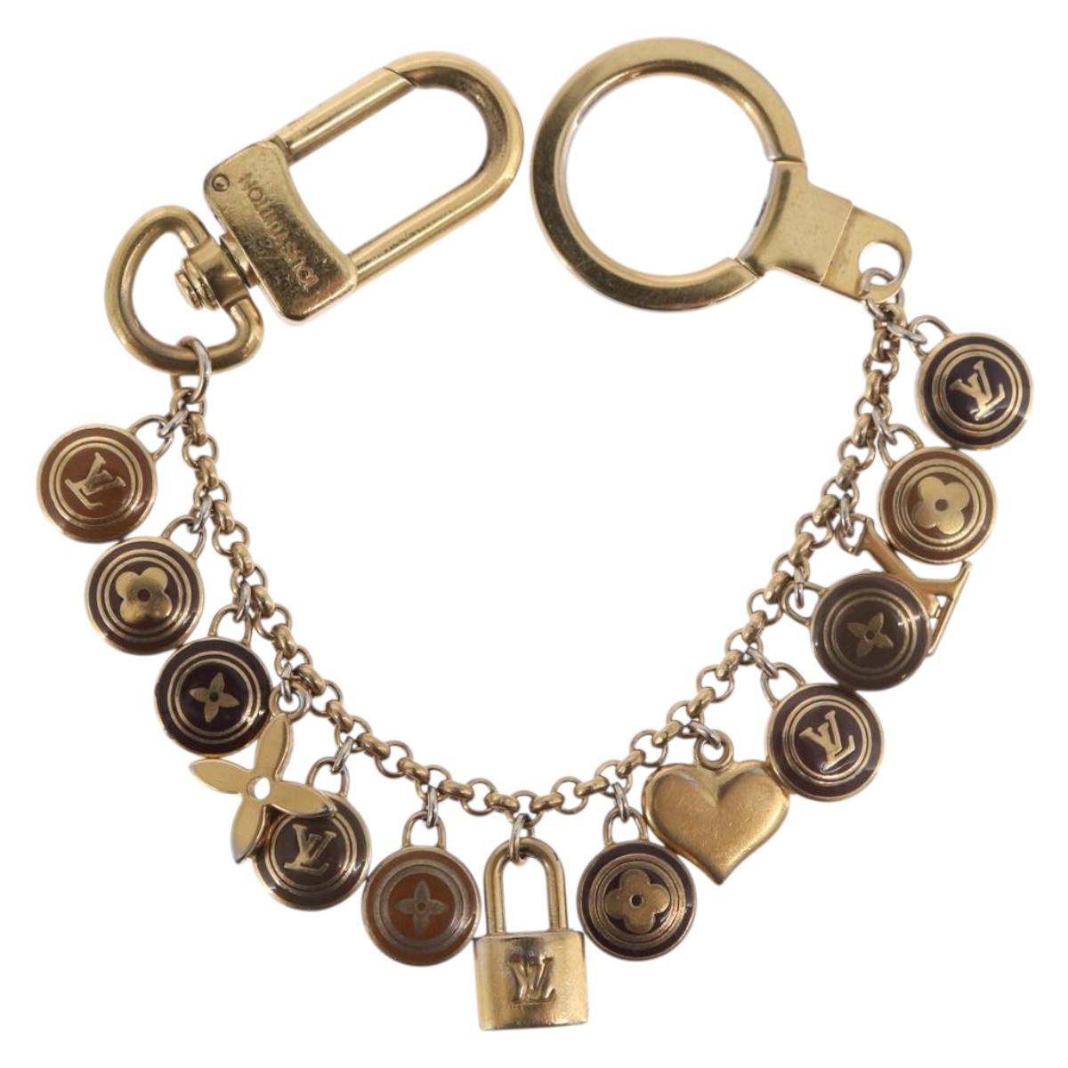 LOUIS VUITTON Porte Cles Chainne Pastille Key Holder metal M65386 LV Auth 185485