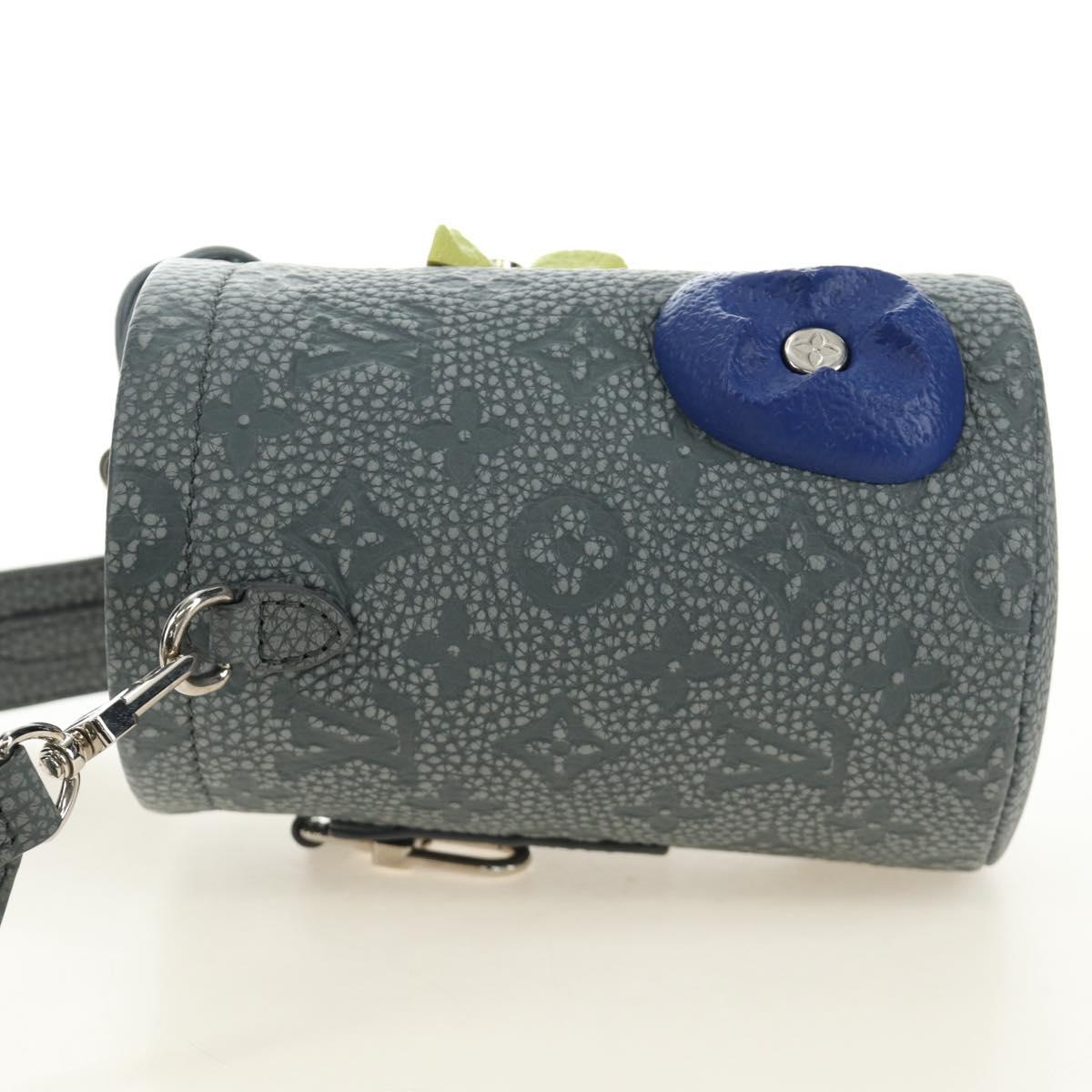 LOUIS VUITTON Taurillon Clemence Climbing Chalk Nano Bag M81572 Auth 185487SAM