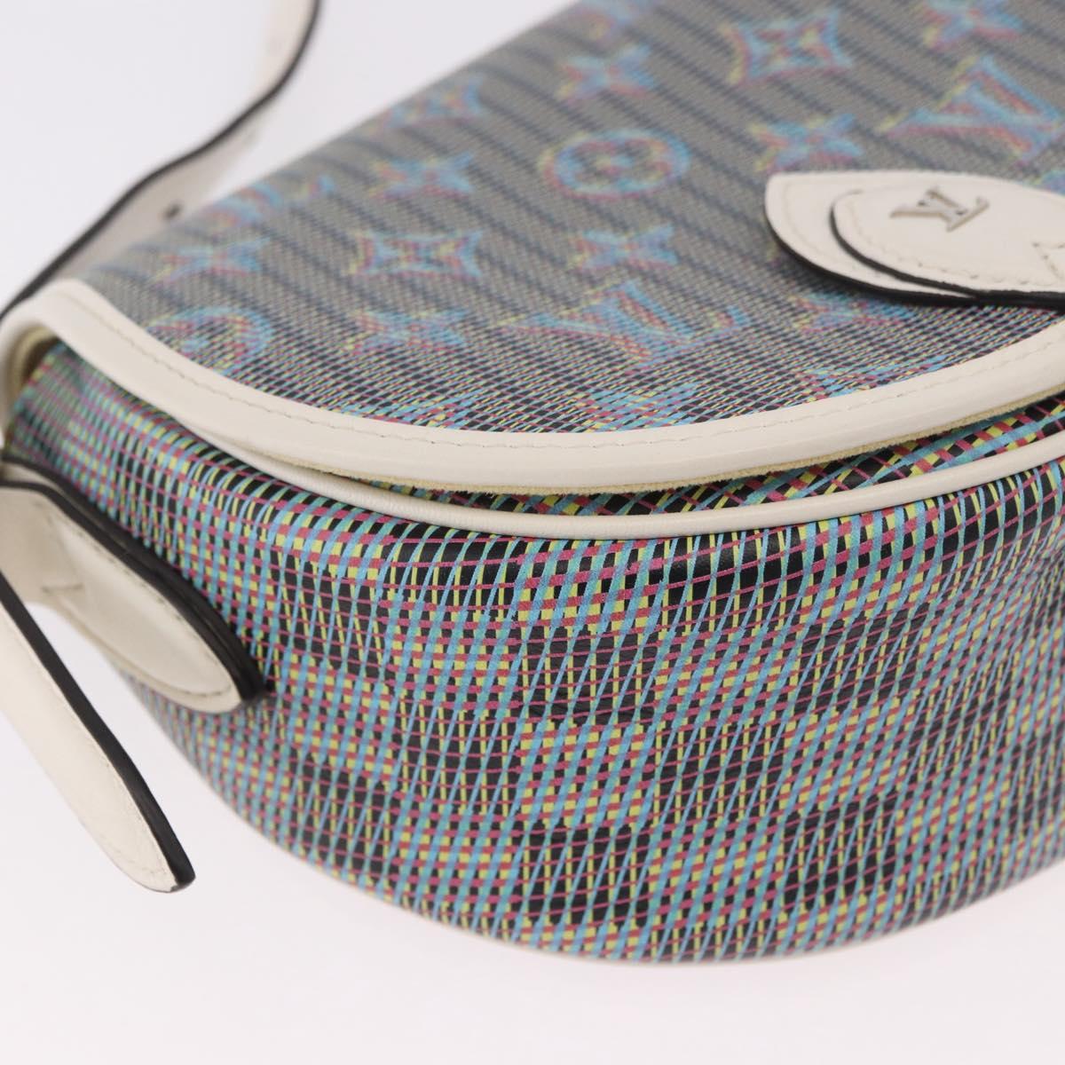 LOUIS VUITTON Monogram LV Pop Tumbutan Shoulder Bag Blue LV Auth 185489SAM