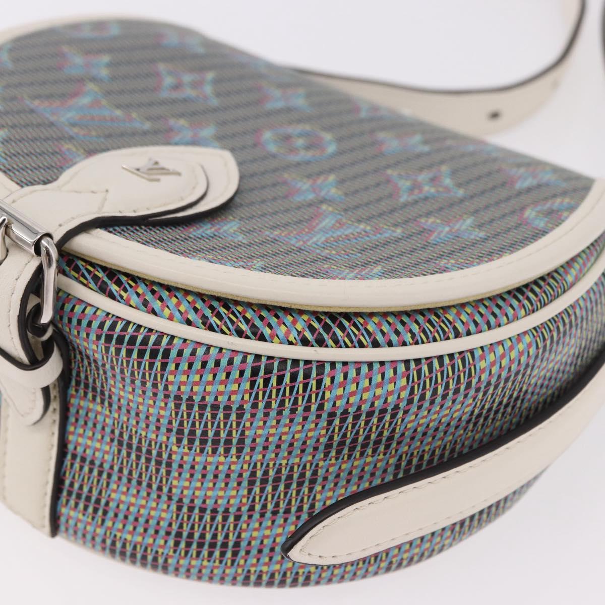 LOUIS VUITTON Monogram LV Pop Tumbutan Shoulder Bag Blue LV Auth 185489SAM