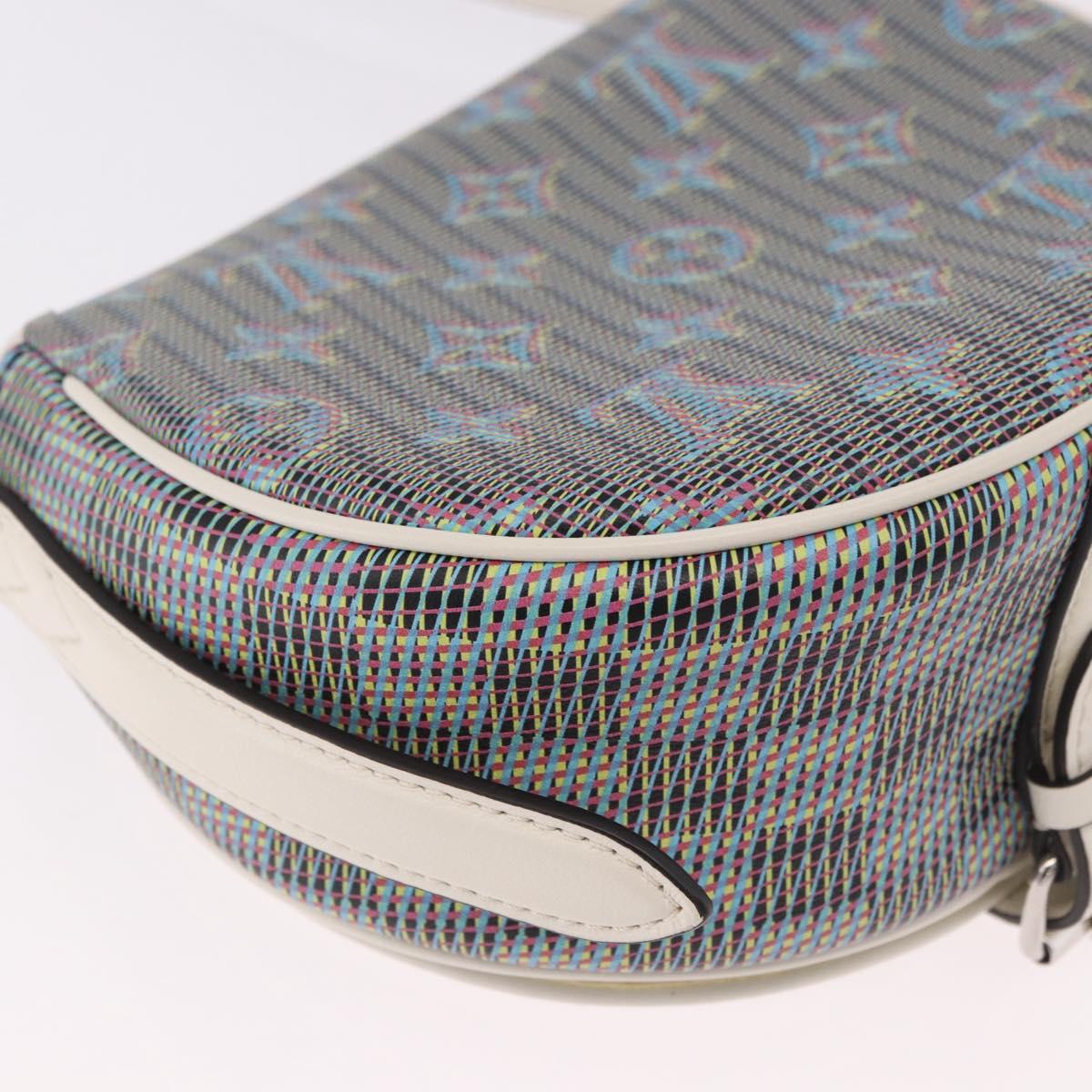 LOUIS VUITTON Monogram LV Pop Tumbutan Shoulder Bag Blue LV Auth 185489SAM
