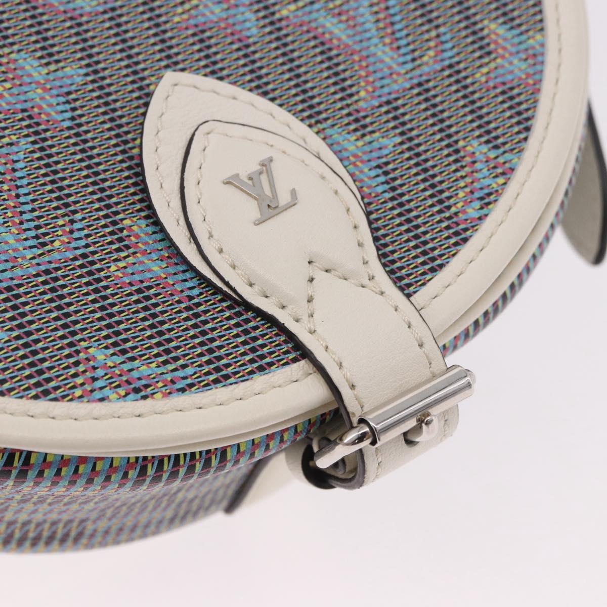 LOUIS VUITTON Monogram LV Pop Tumbutan Shoulder Bag Blue LV Auth 185489SAM
