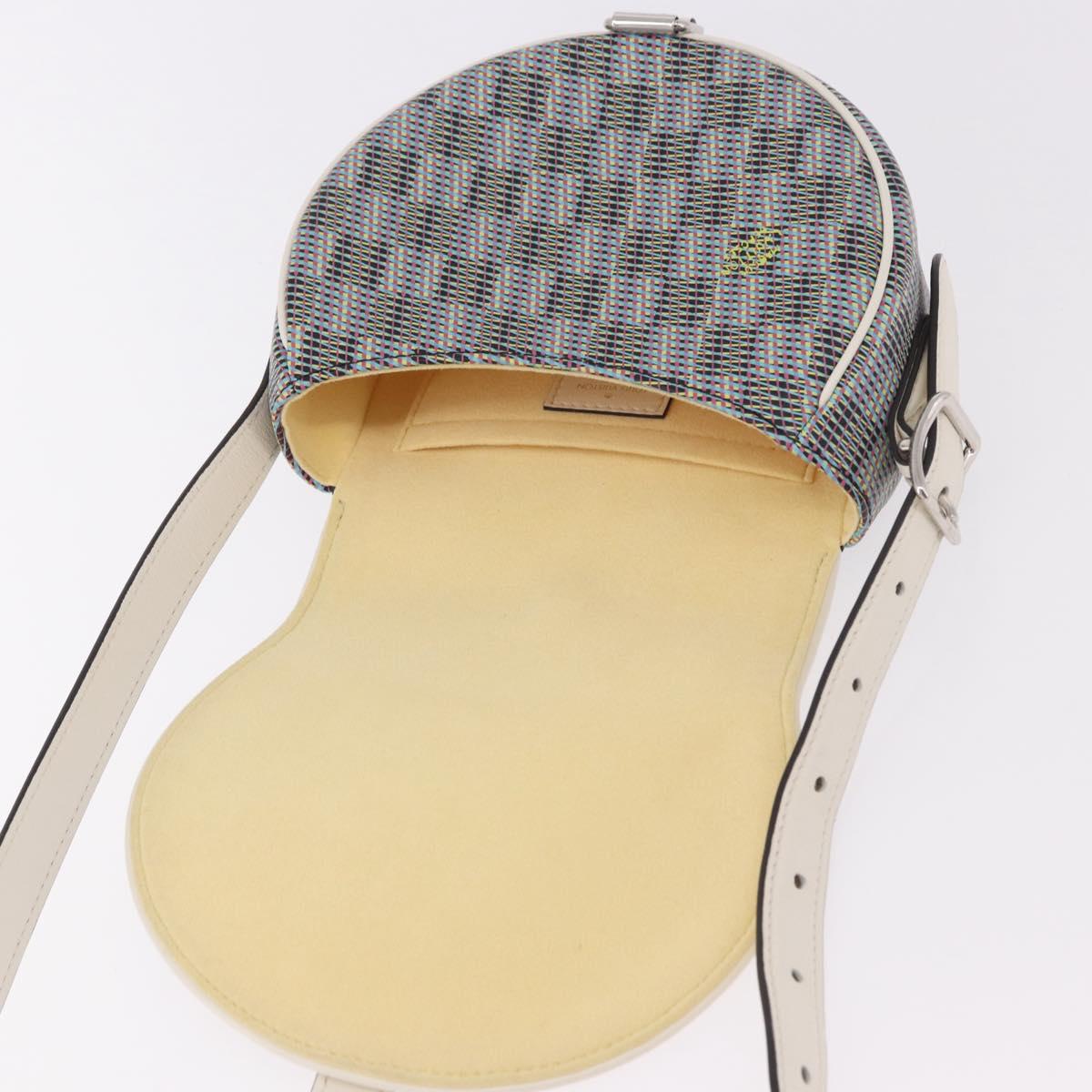 LOUIS VUITTON Monogram LV Pop Tumbutan Shoulder Bag Blue LV Auth 185489SAM