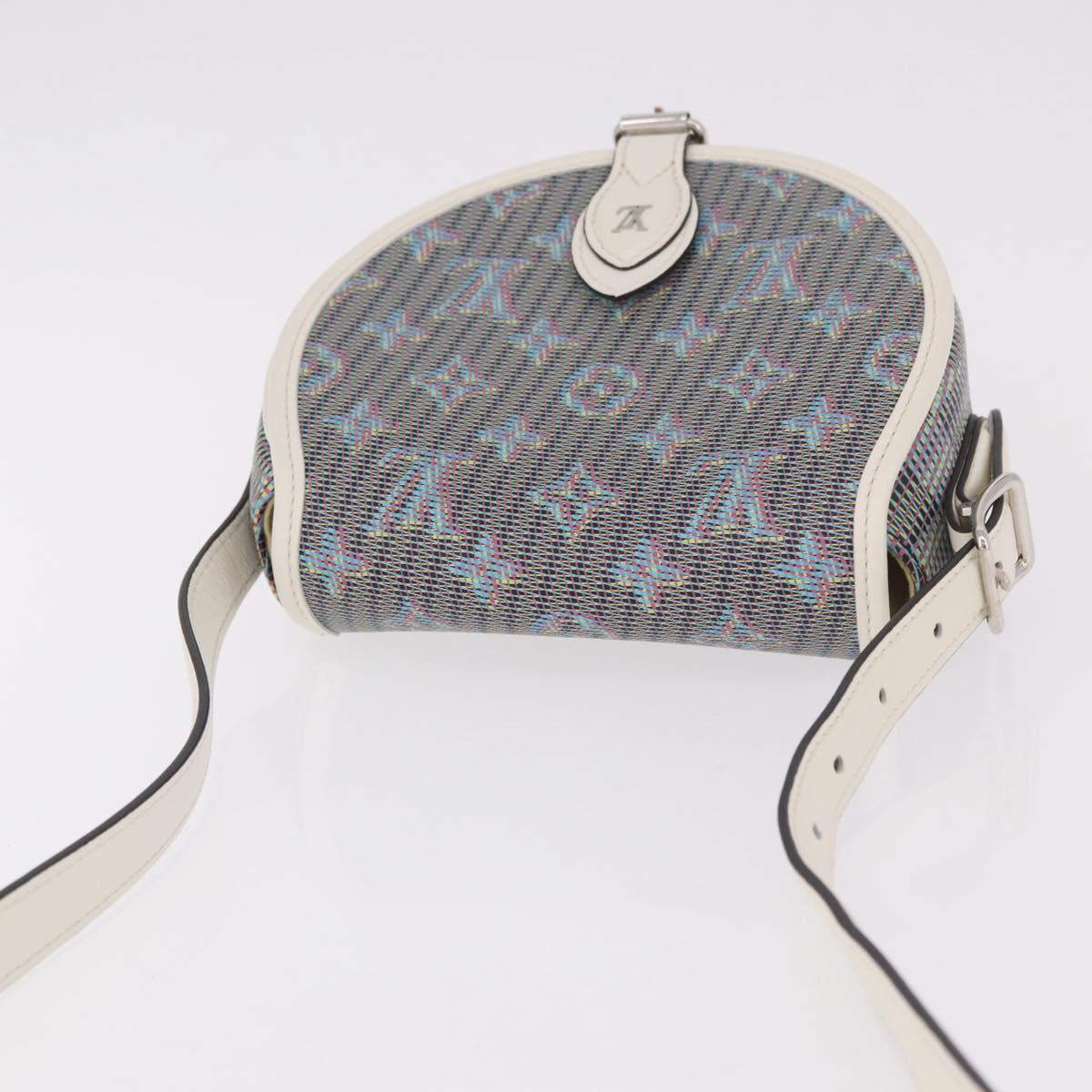 LOUIS VUITTON Monogram LV Pop Tumbutan Shoulder Bag Blue LV Auth 185489SAM