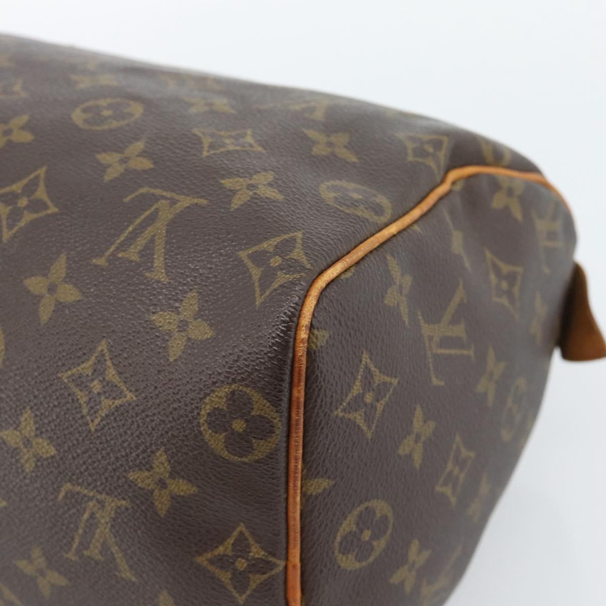 LOUIS VUITTON Monogram Speedy 25 Hand Bag M41528 LV Auth 185496