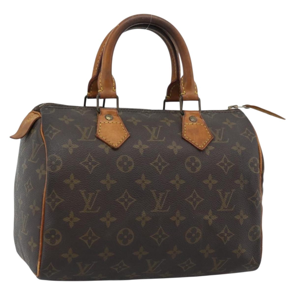 LOUIS VUITTON Monogram Speedy 25 Hand Bag M41528 LV Auth 185496