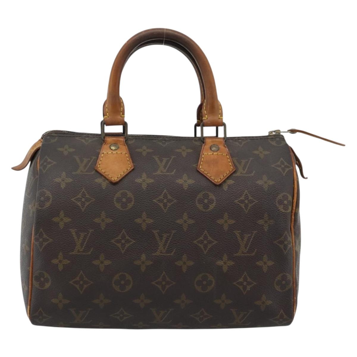 LOUIS VUITTON Monogram Speedy 25 Hand Bag M41528 LV Auth 185496