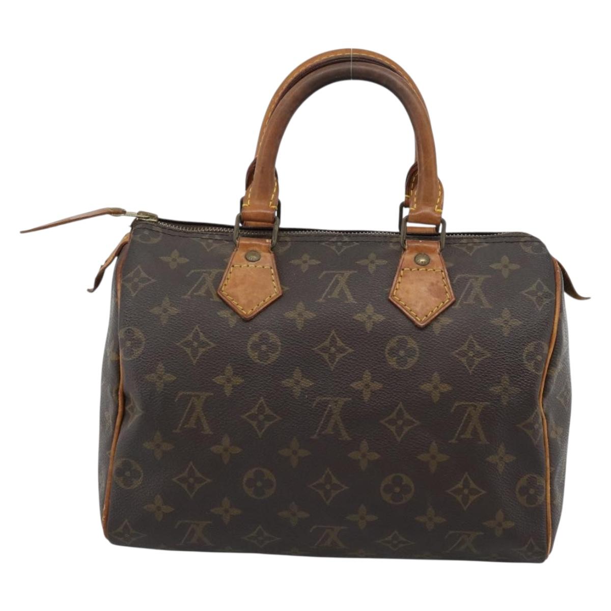 LOUIS VUITTON Monogram Speedy 25 Hand Bag M41528 LV Auth 185496